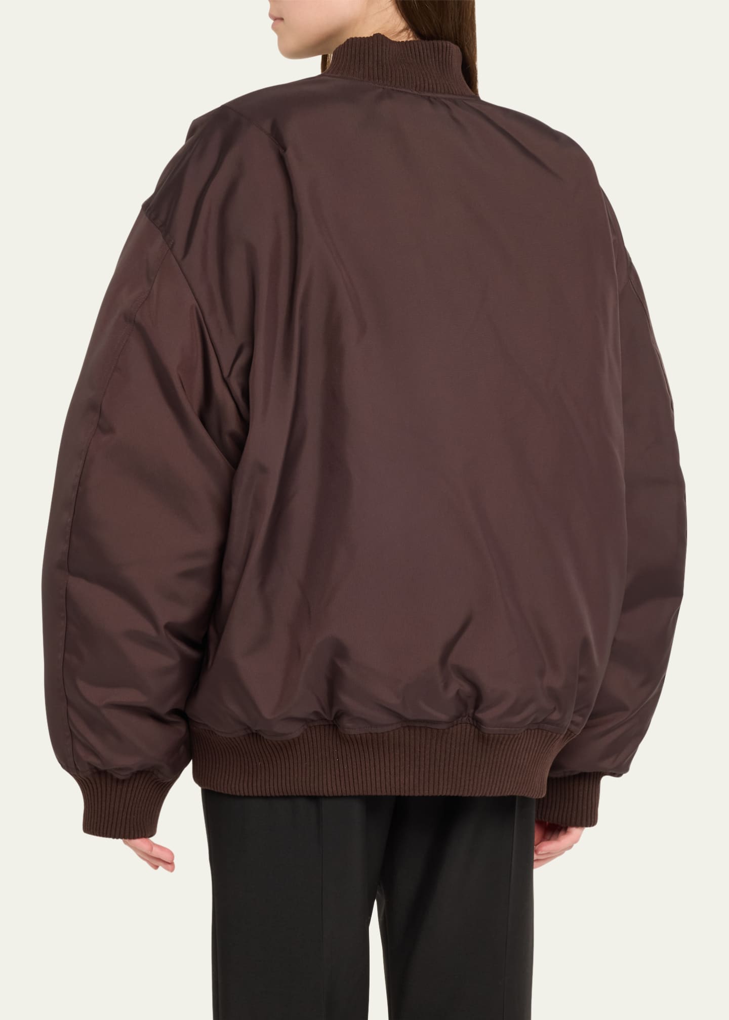 WARDROBE.NYC Nylon Reversible Bomber Jacket Image 3 of 5
