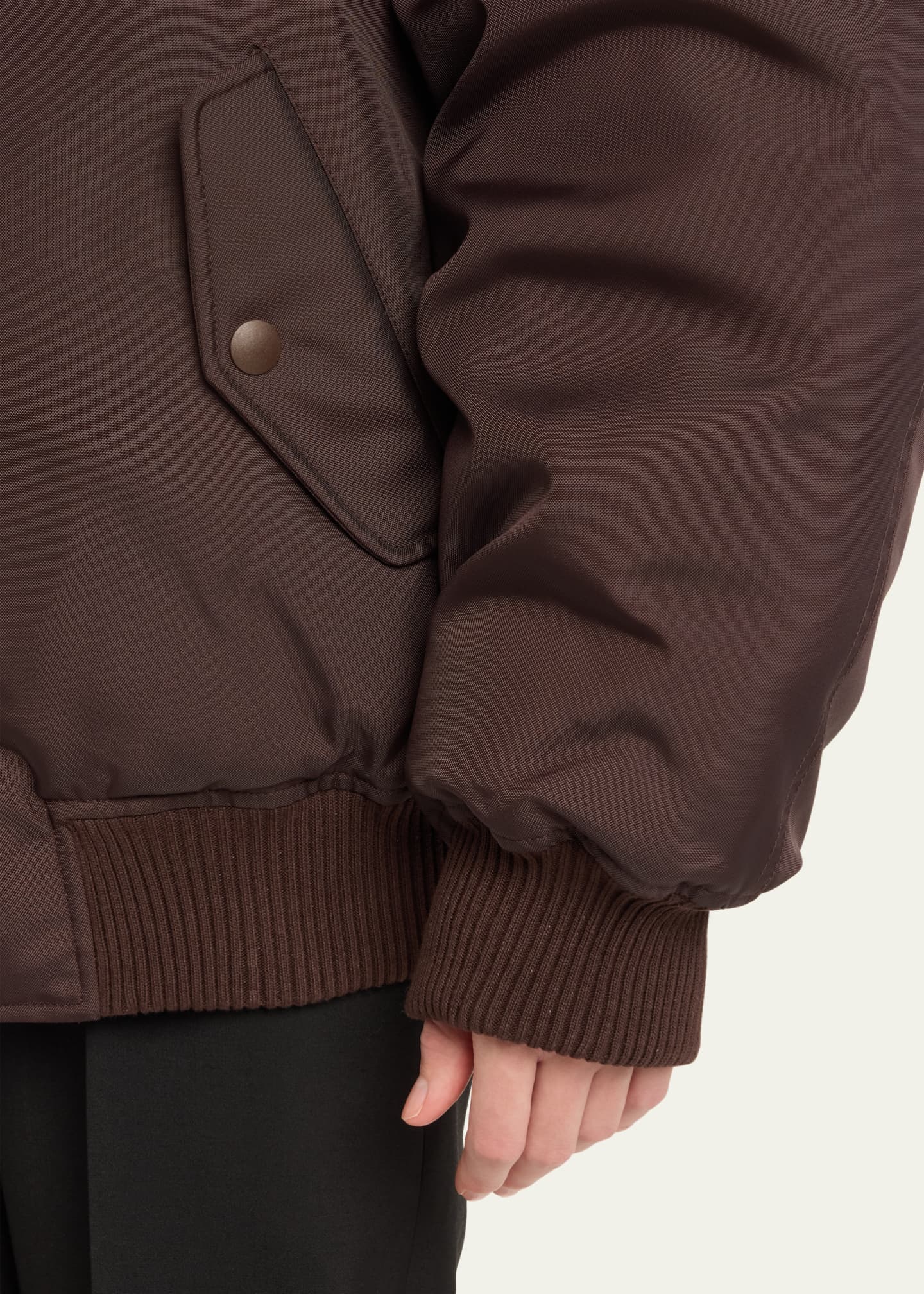 WARDROBE.NYC Nylon Reversible Bomber Jacket Image 5 of 5