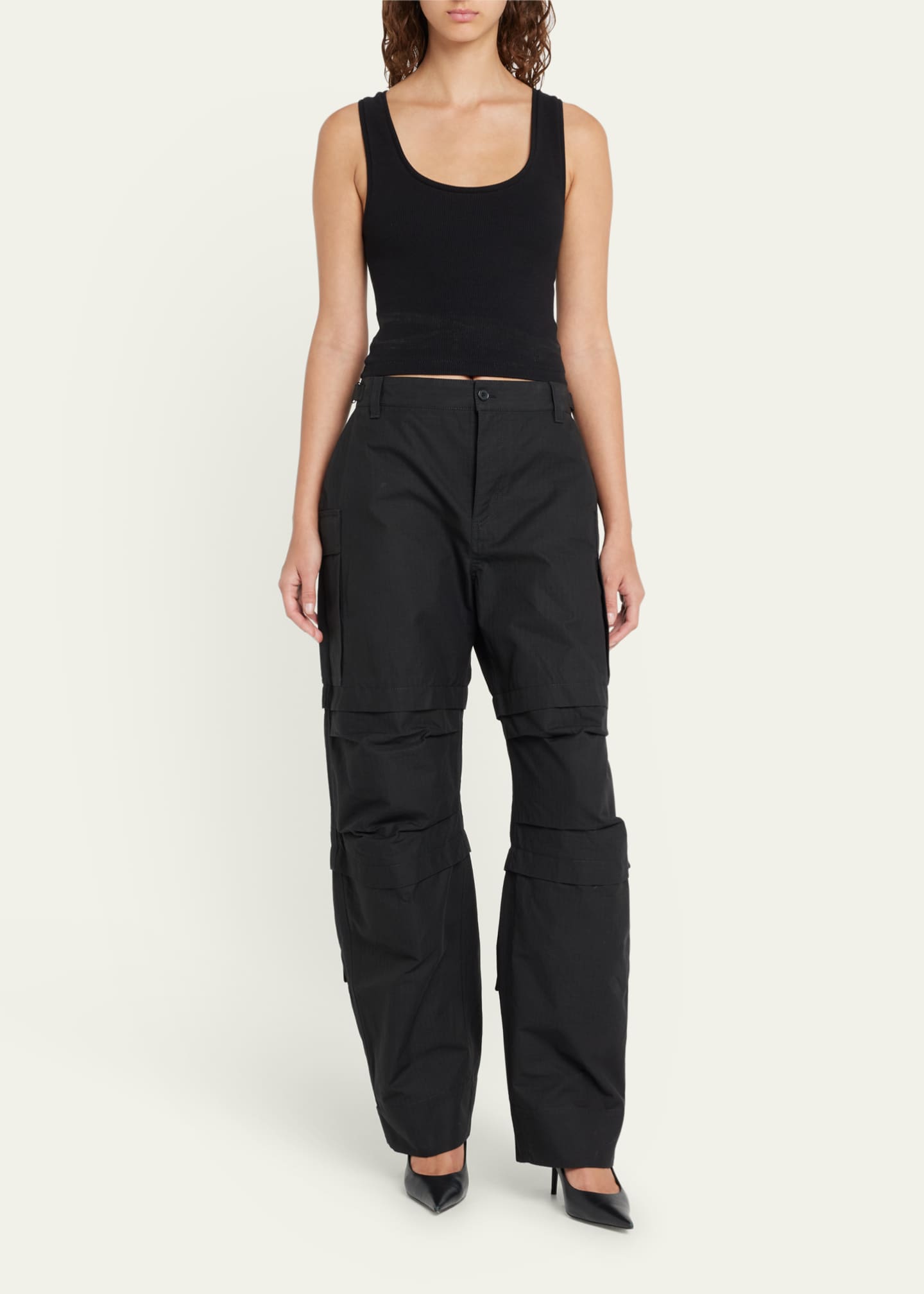WARDROBE.NYC Scoop-Neck Rib Tank Top - Bergdorf Goodman