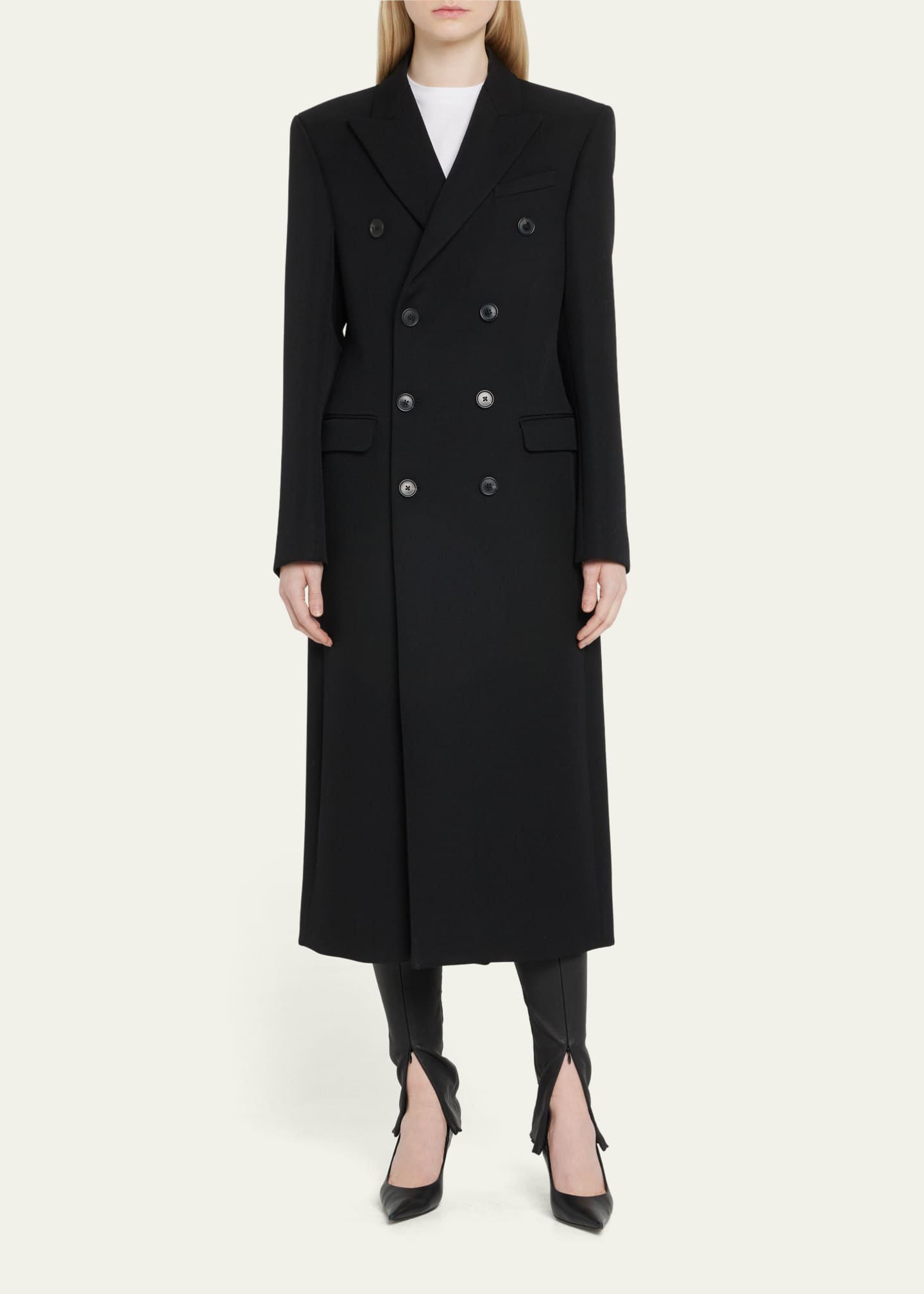 WARDROBE.NYC Double-Breasted Long Wool Coat - Bergdorf Goodman