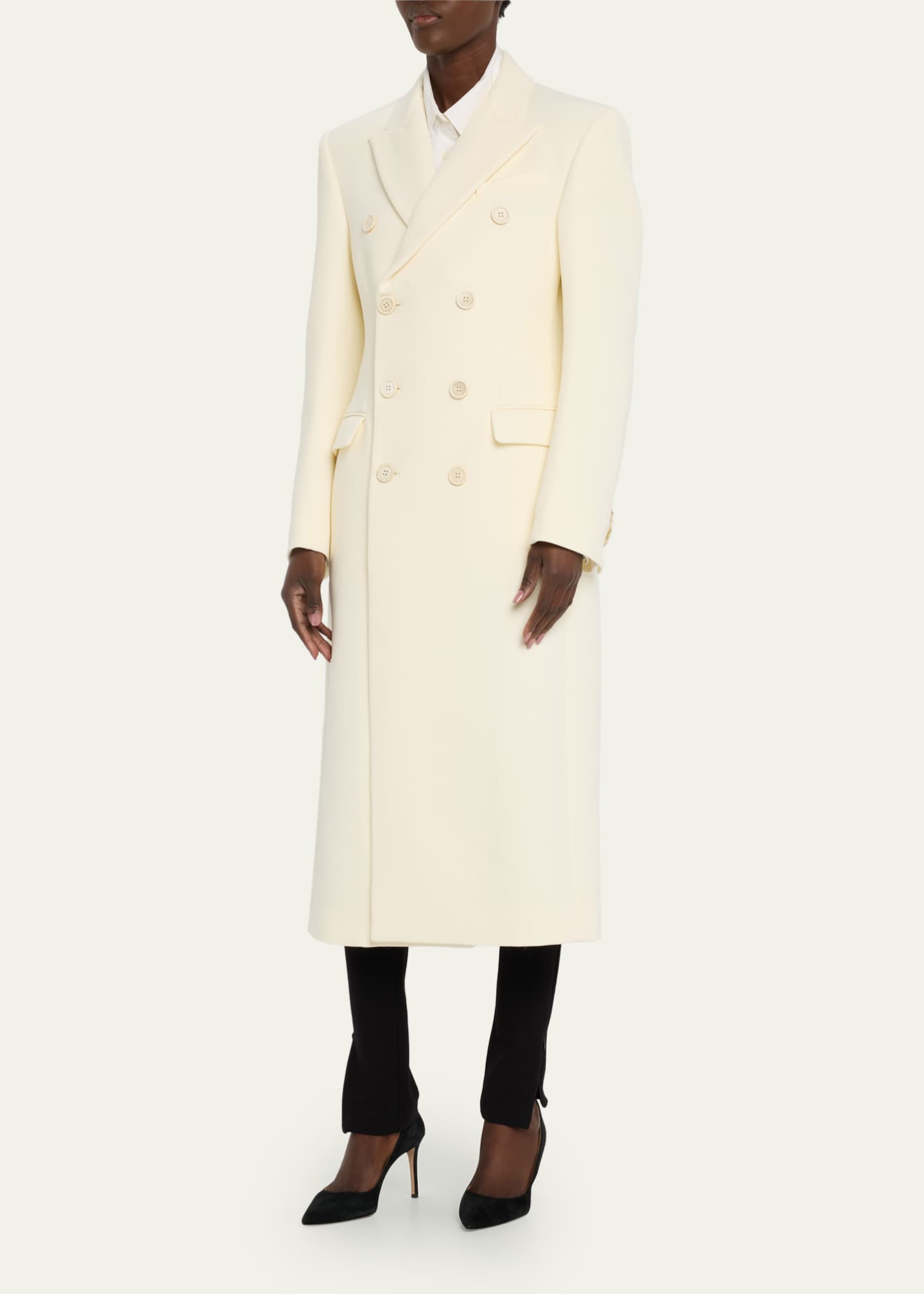 WARDROBE.NYC Long Sculpted Wool Coat Dress - Bergdorf Goodman