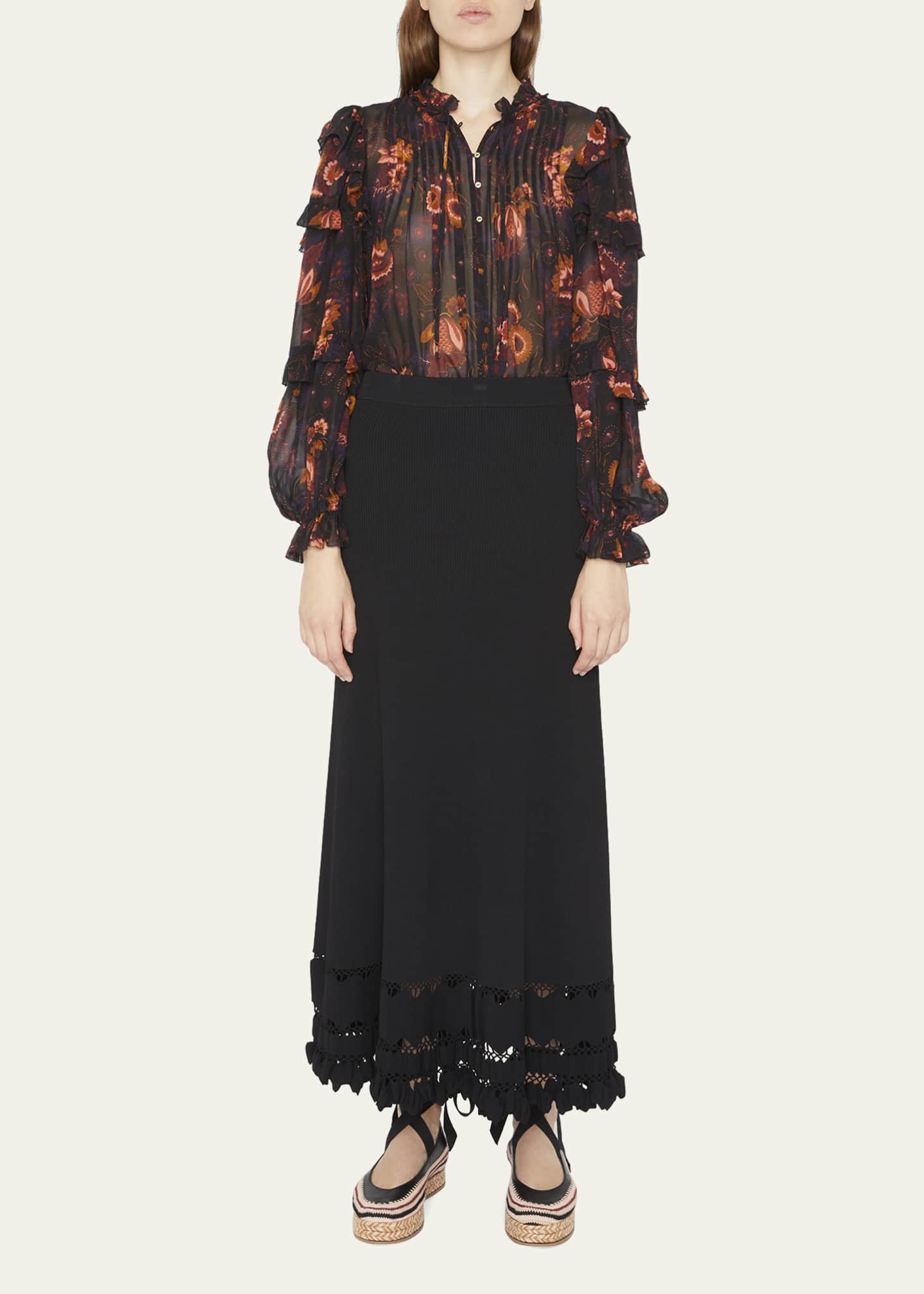 Ulla Johnson Rae Linen Maxi Skirt