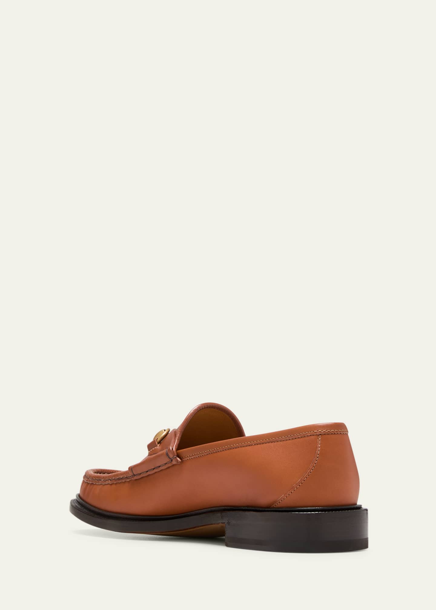 Gucci Men's Wislet Leather Loafers - DARK Brown - Size 8.5