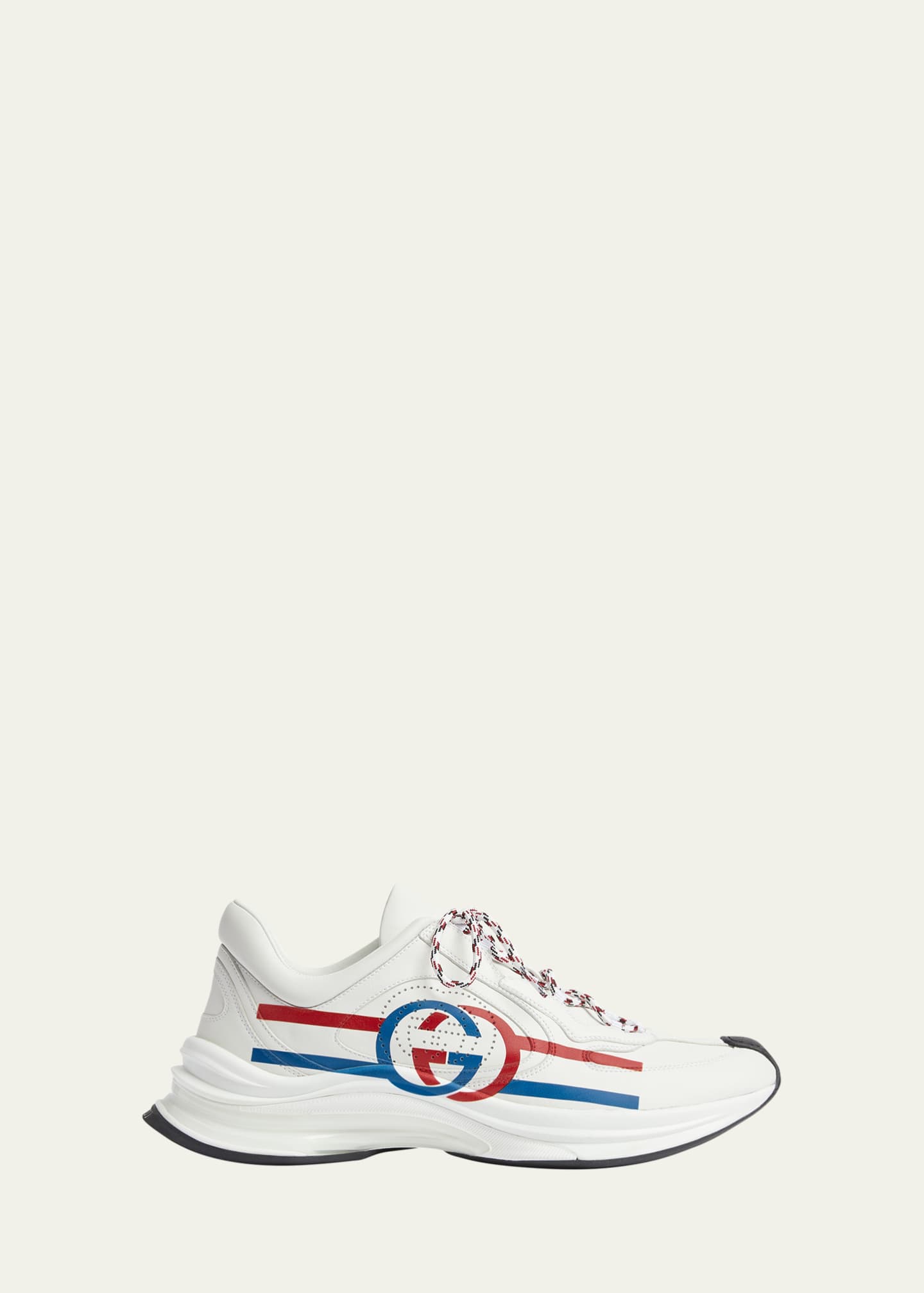 Gucci Men s Gucci Run Leather Fashion Sneakers Bergdorf Goodman