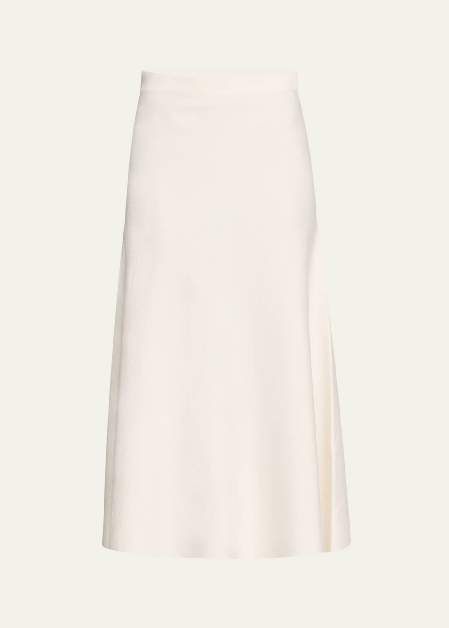 Gabriela Hearst Freddie Midi Wool-Cashmere Skirt Image 1 of 5