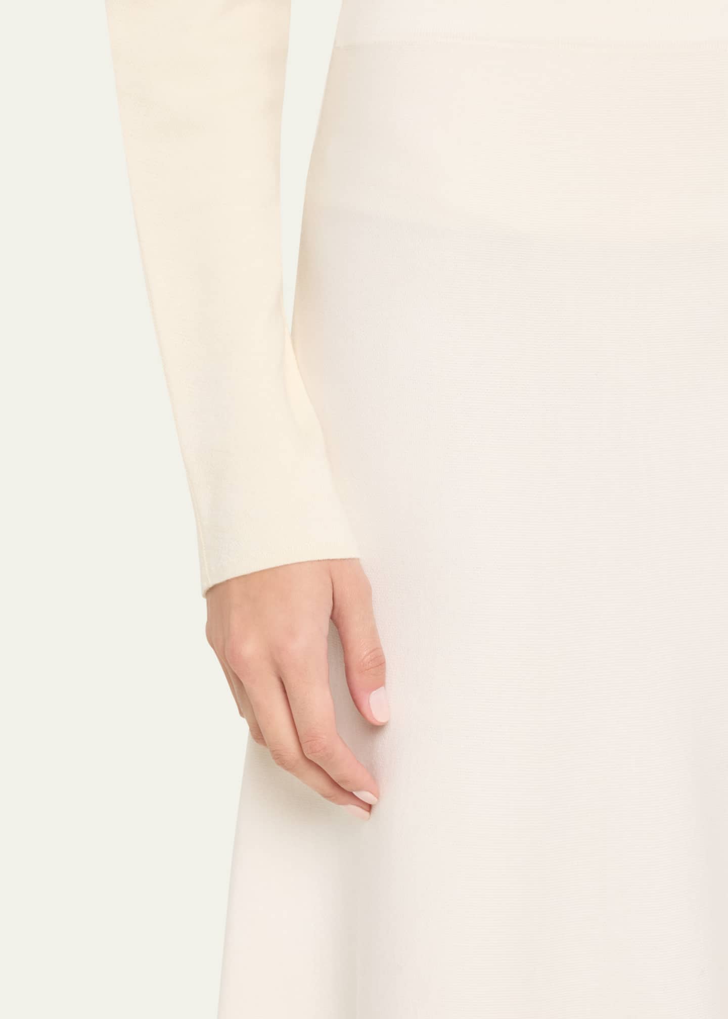 Gabriela Hearst Freddie Midi Wool-Cashmere Skirt Image 5 of 5