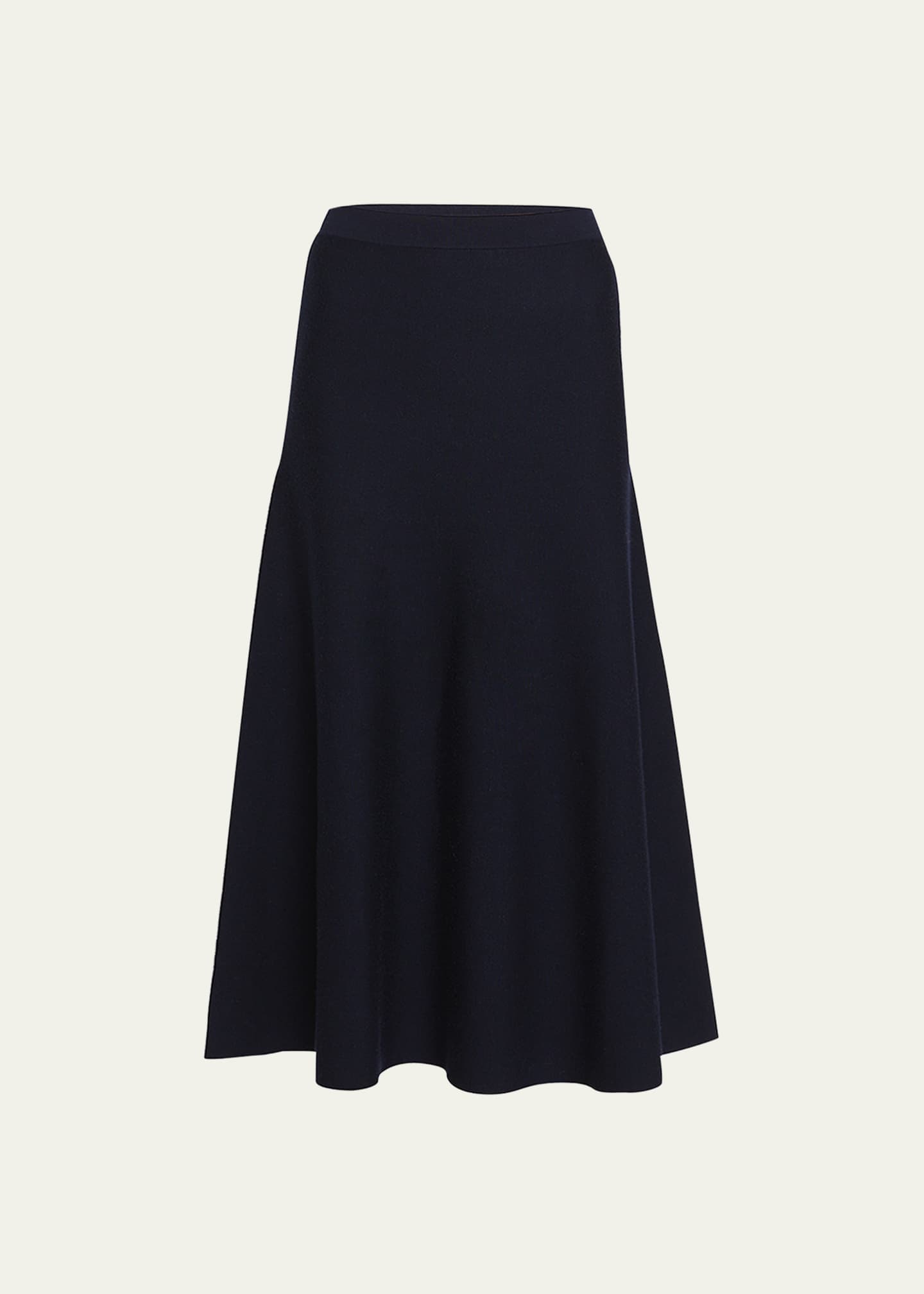 Gabriela Hearst Freddie Midi Wool-Cashmere Skirt Image 1 of 5