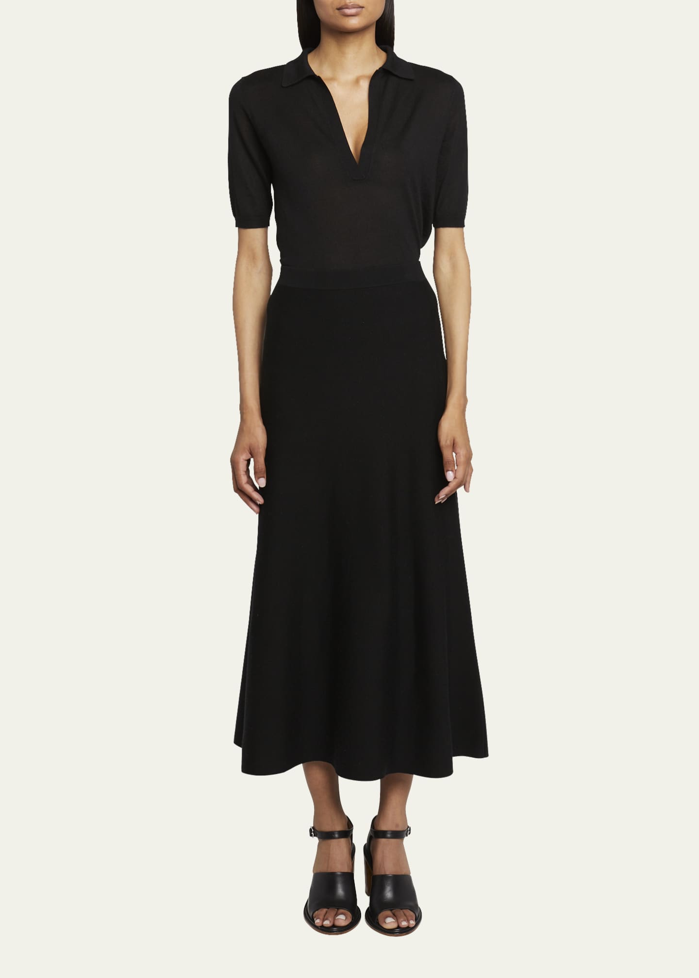 Gabriela Hearst Frank Cashmere Polo Top Image 2 of 5