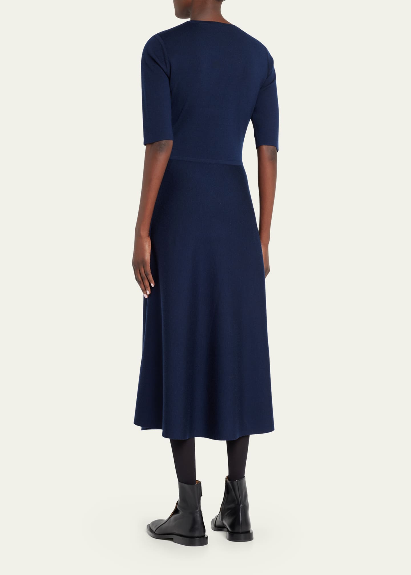 Gabriela Hearst Seymore Cashmere Blend Midi Dress Image 3 of 5