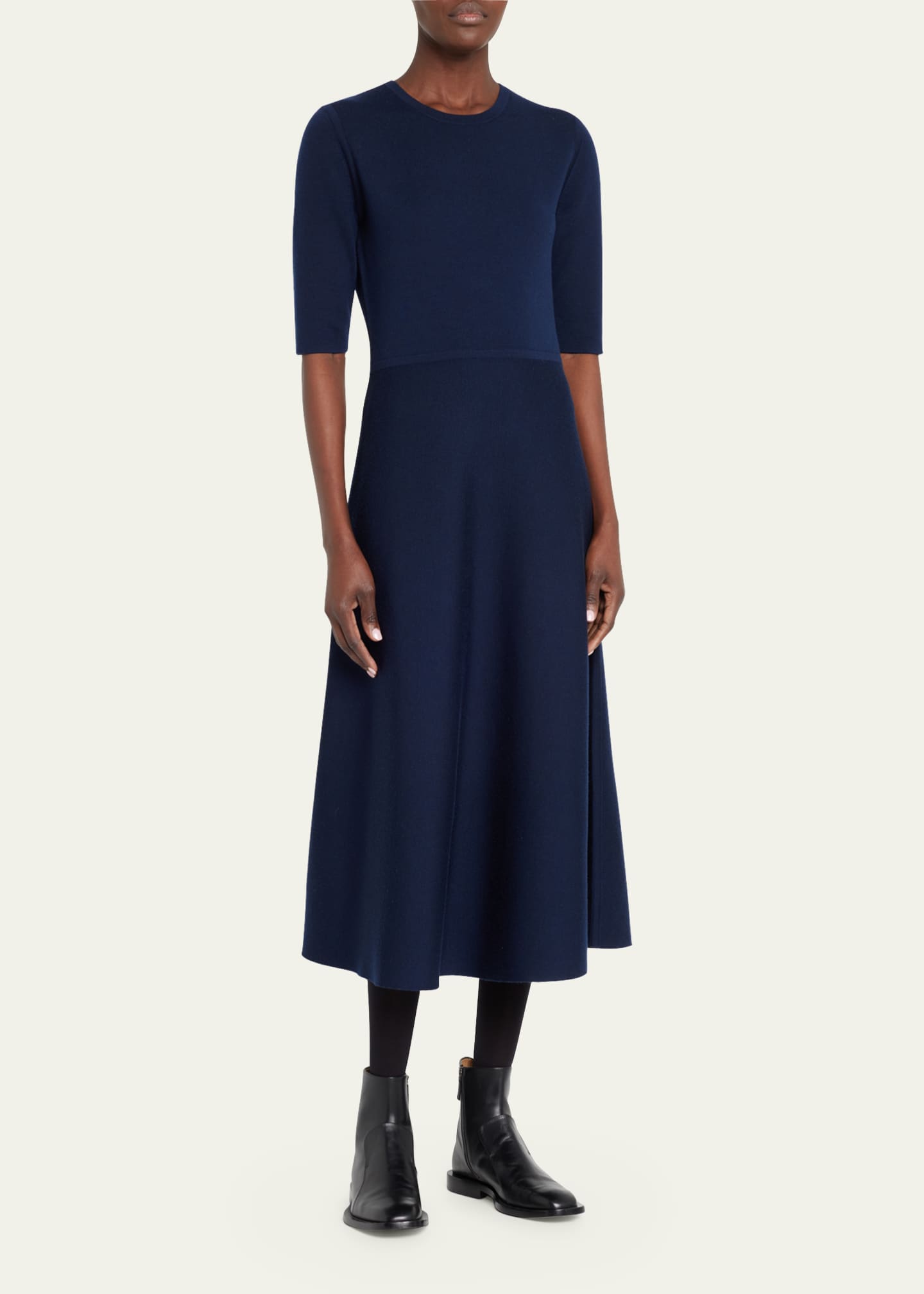 Gabriela Hearst Seymore Cashmere Blend Midi Dress Image 4 of 5