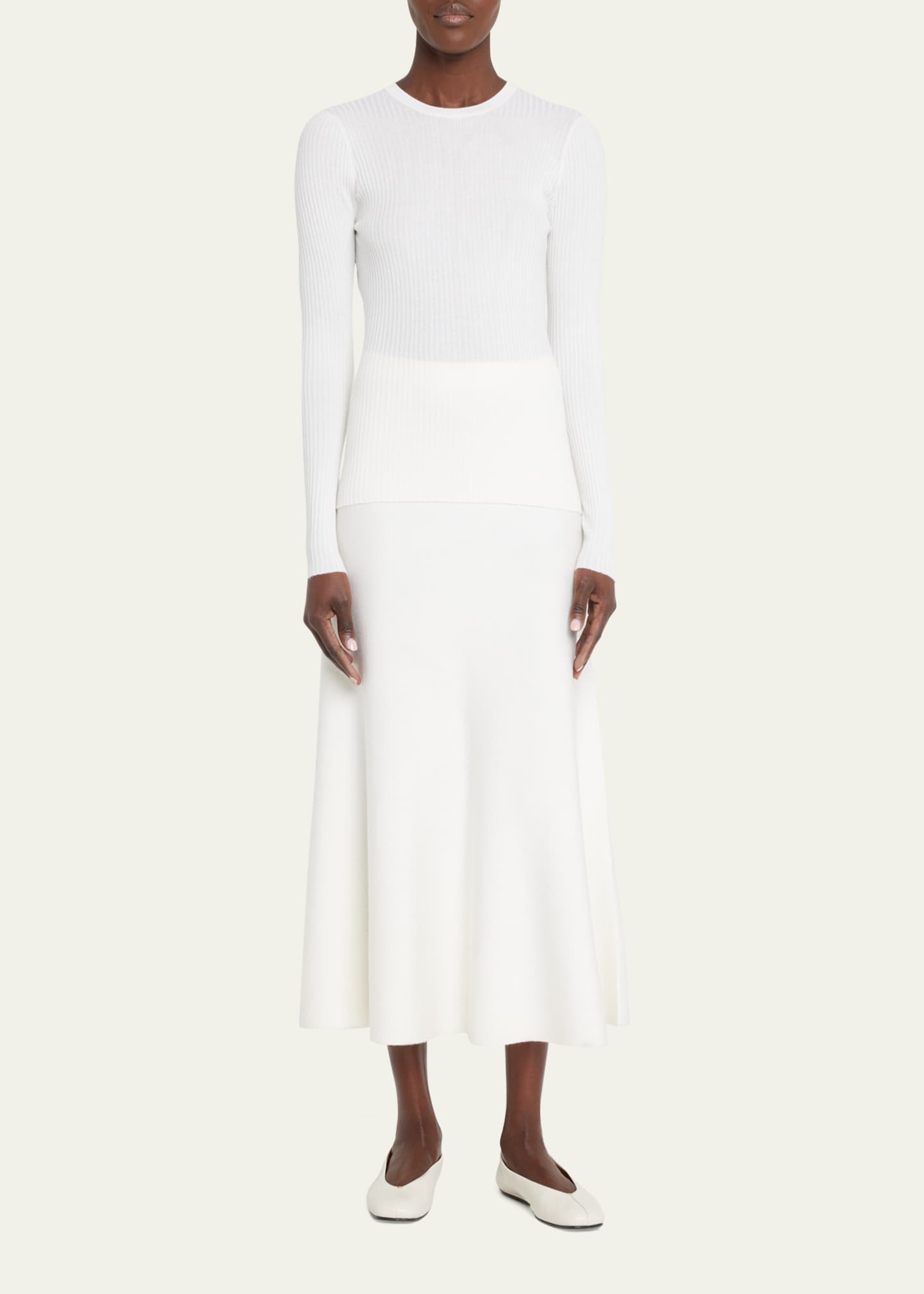 Gabriela Hearst Browning Cashmere Ribbed Top Image 2 of 5