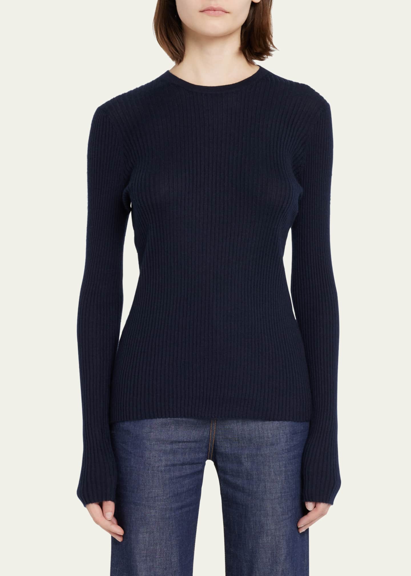 Gabriela Hearst Browning Cashmere Ribbed Top Image 4 of 5