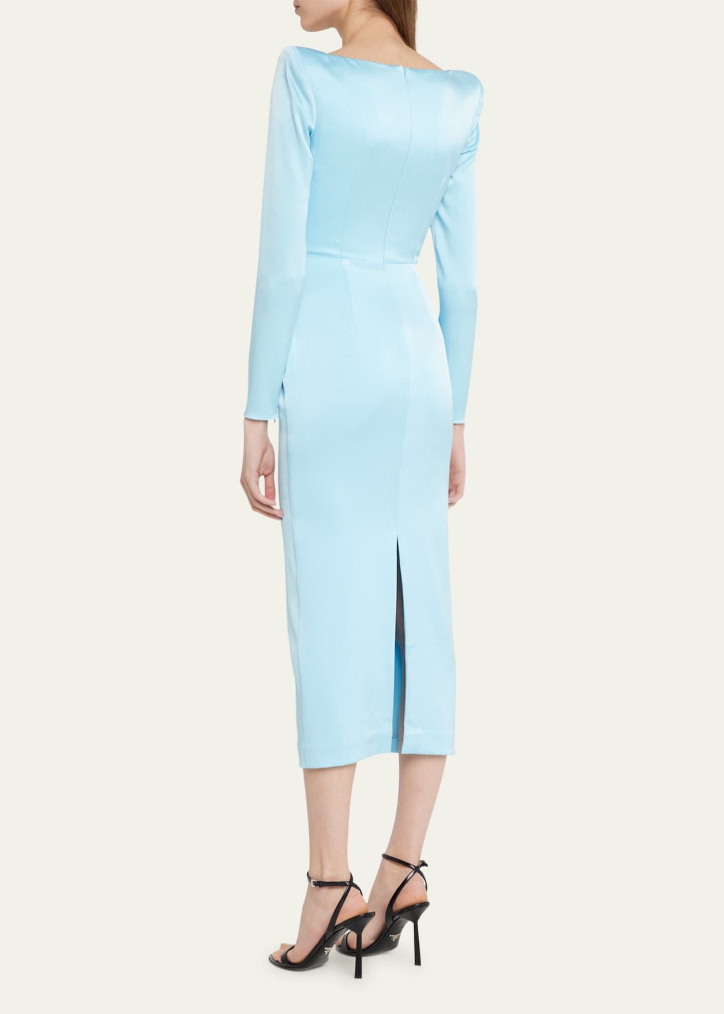 Alex Perry Sweetheart Body-Con Crepe Midi Dress - Bergdorf Goodman