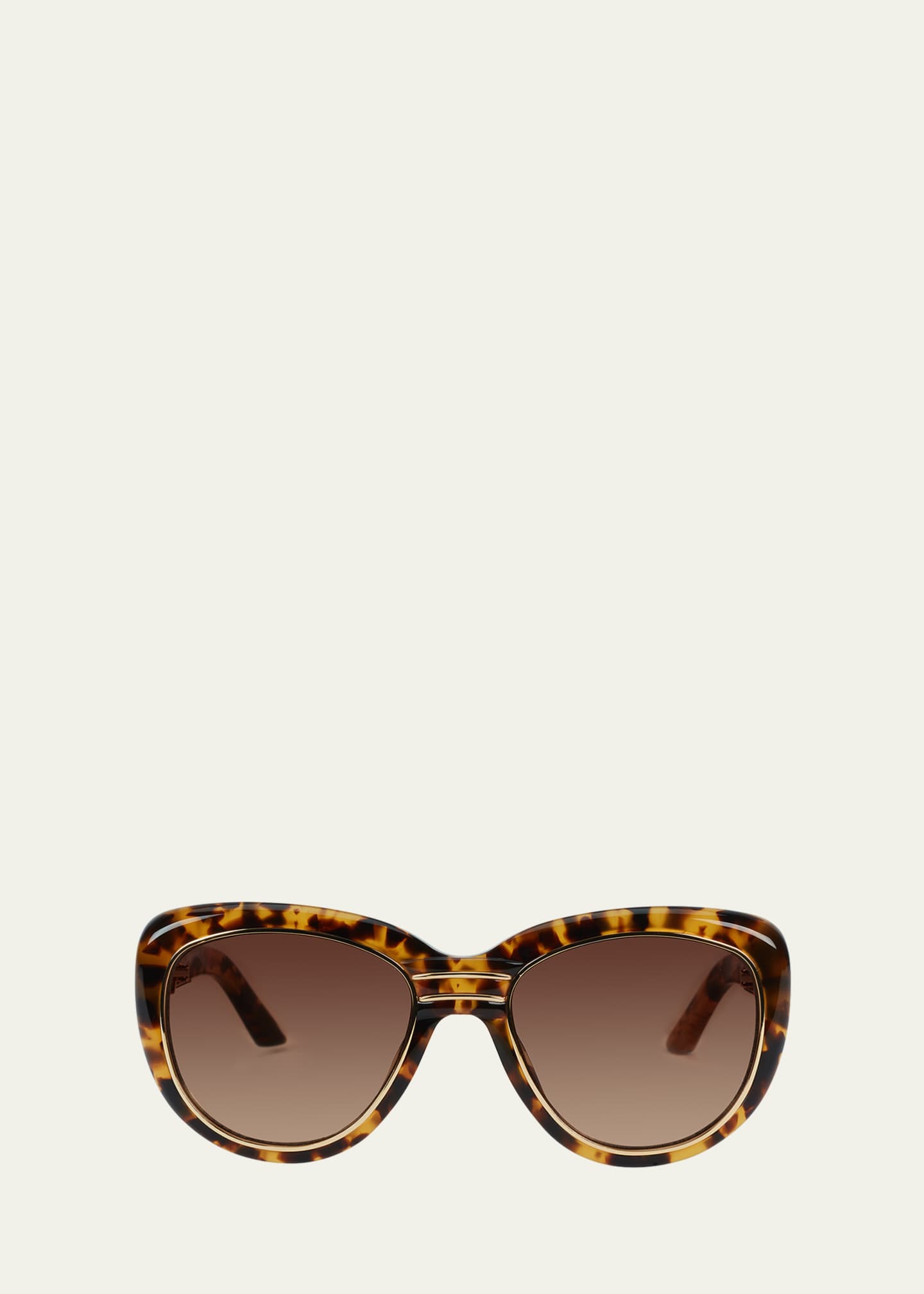 CASABLANCA Mixed-Media Cat-Eye Sunglasses - Bergdorf Goodman