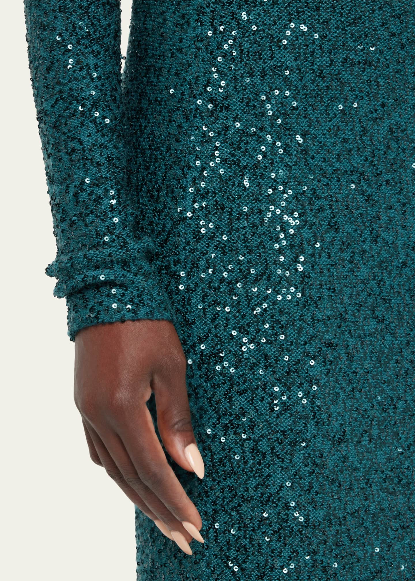 LAPOINTE Cashmere Sequin Midi Skirt Image 5 of 5