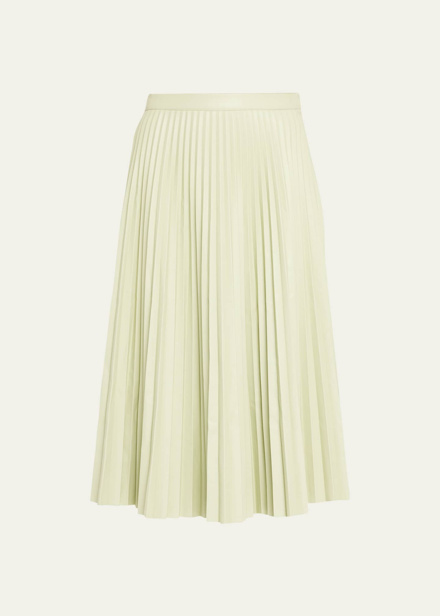 Proenza Schouler White Label Faux Leather Pleated Midi Skirt Bergdorf
