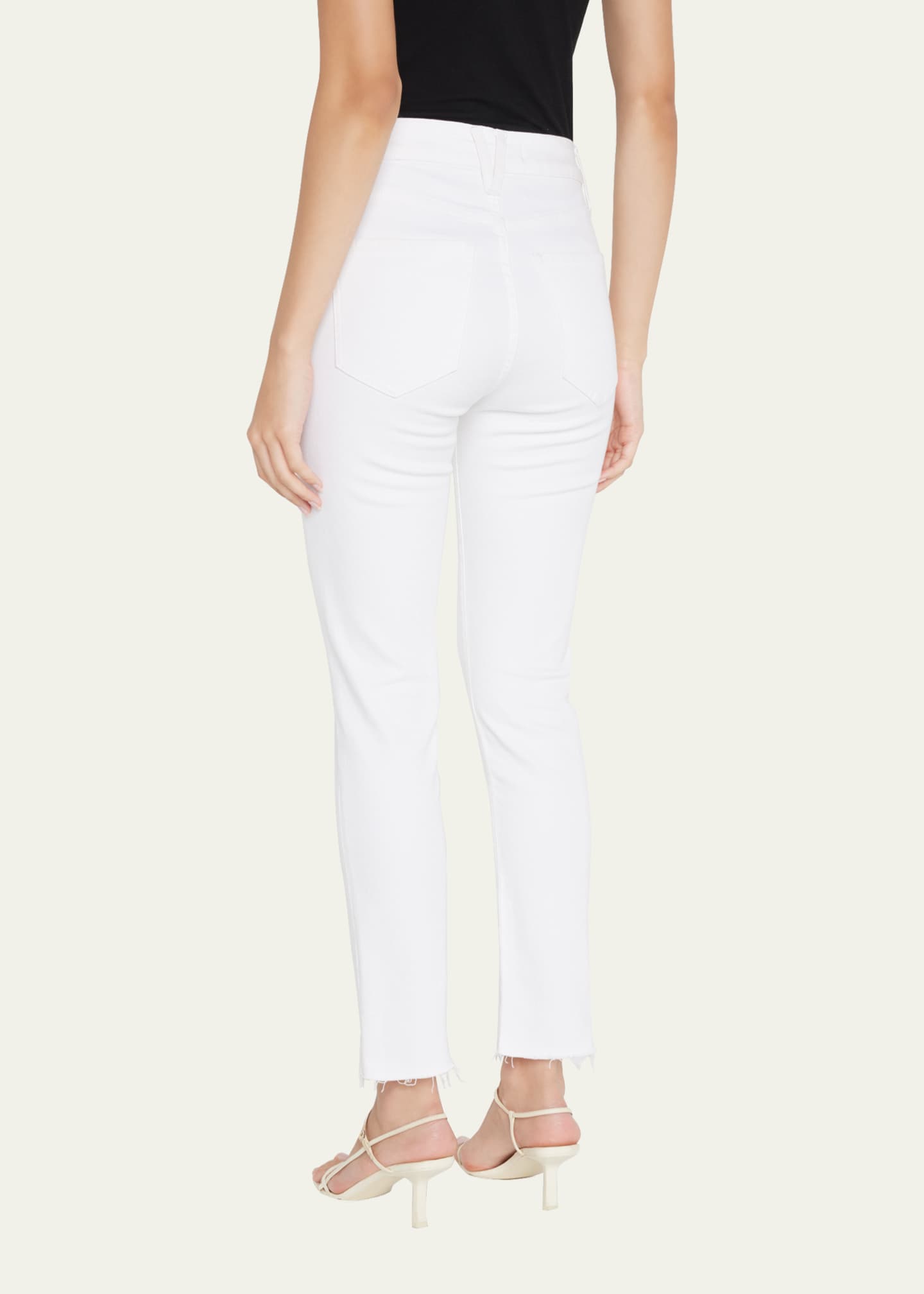 Veronica Beard Carly Kick Flare Raw Hem Ankle Jeans Image 3 of 5