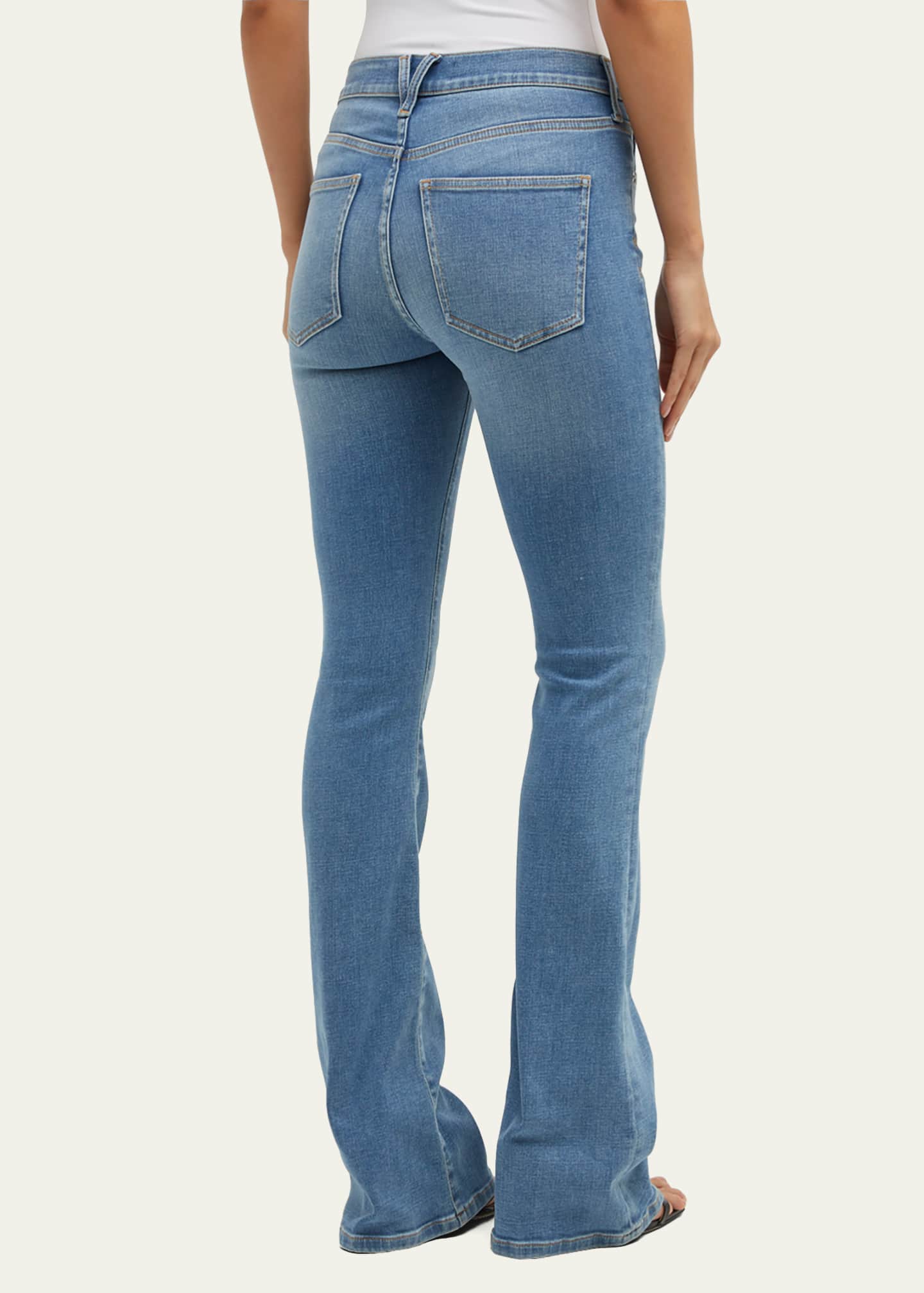 Veronica Beard Jeans Beverly High-Rise Skinny Flared Jeans - Bergdorf ...