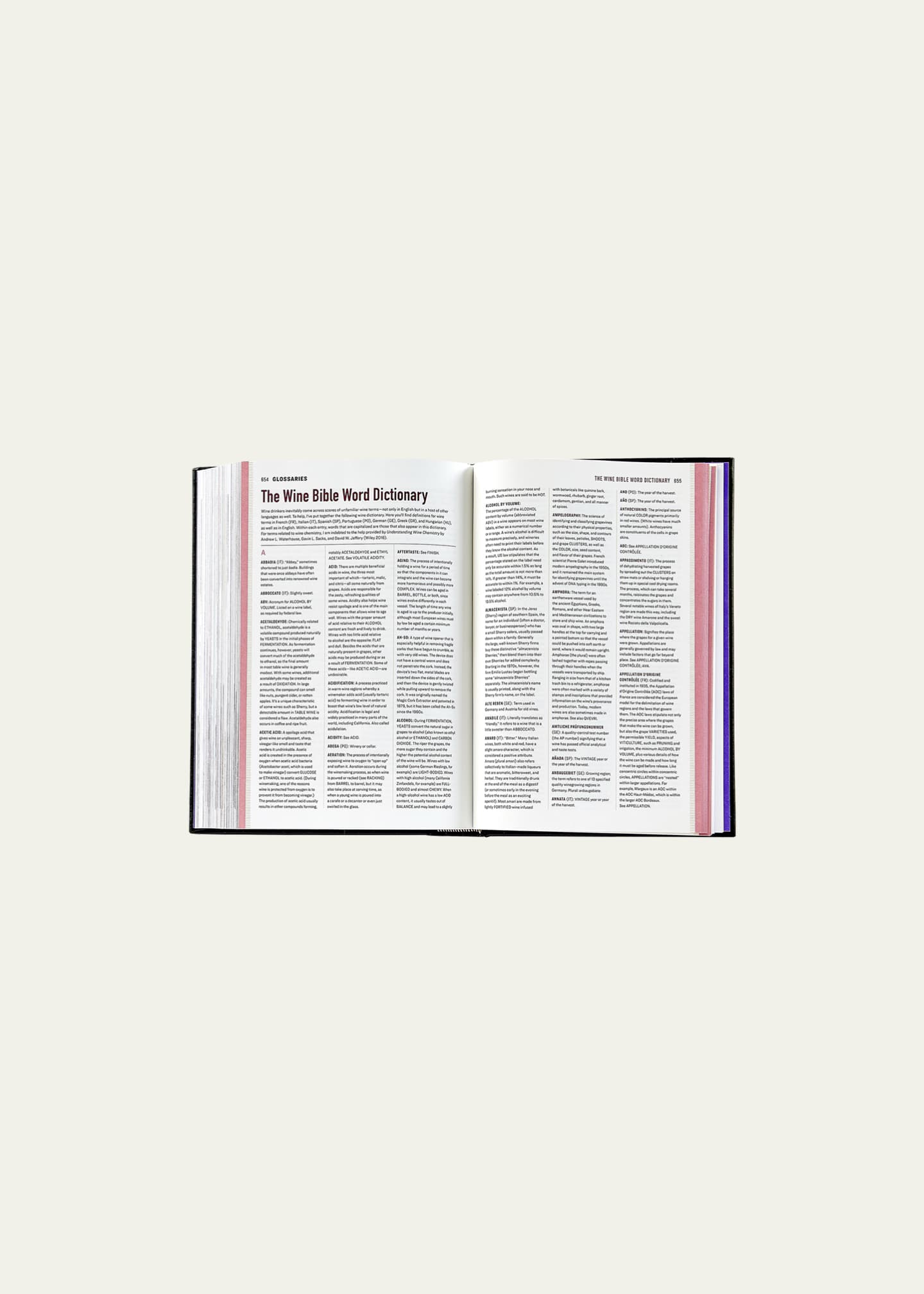Graphic Image "The Wine Bible" Leather Bound Book Image 5 of 5