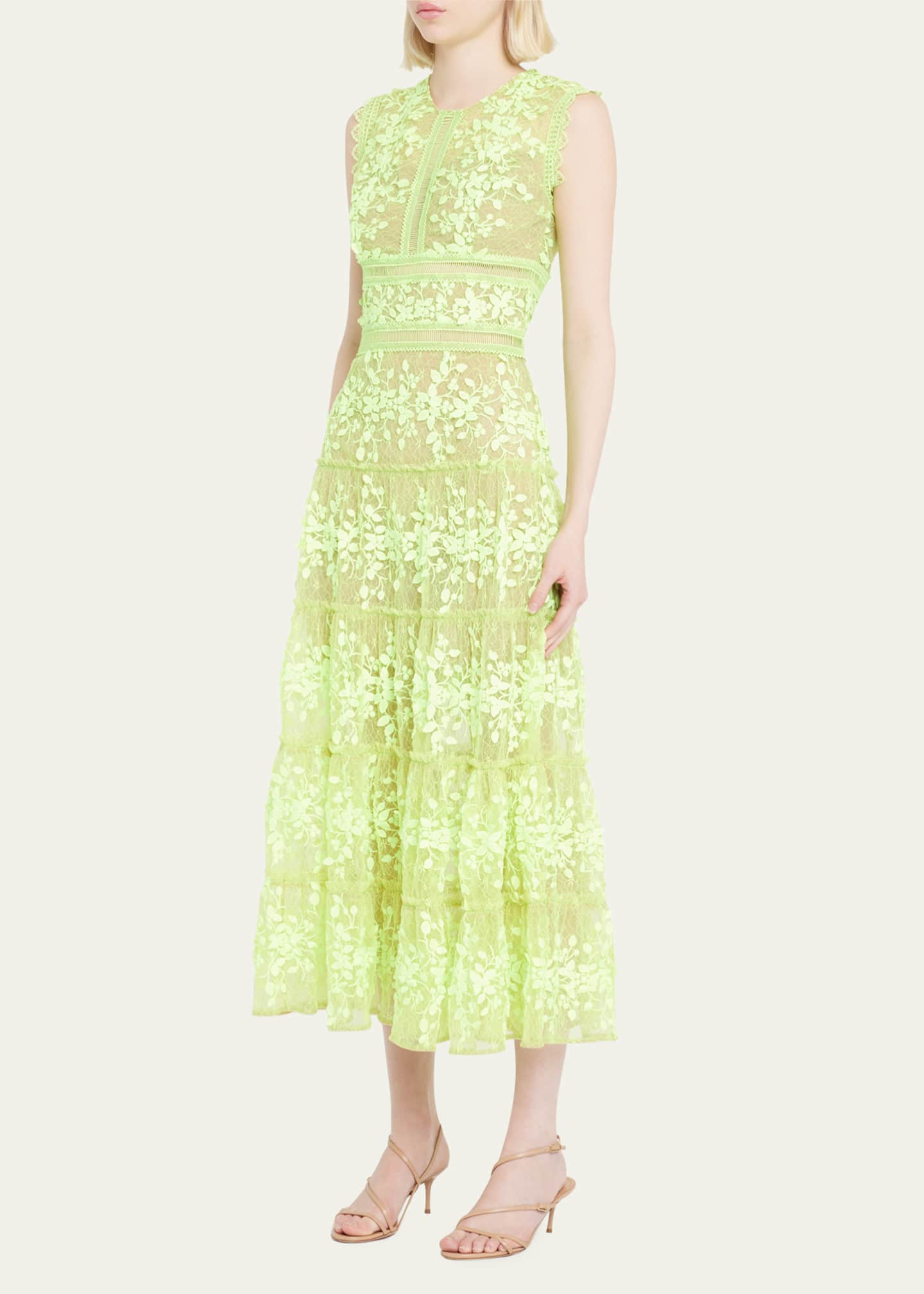 Bronx and banco mixed lace dress outlet