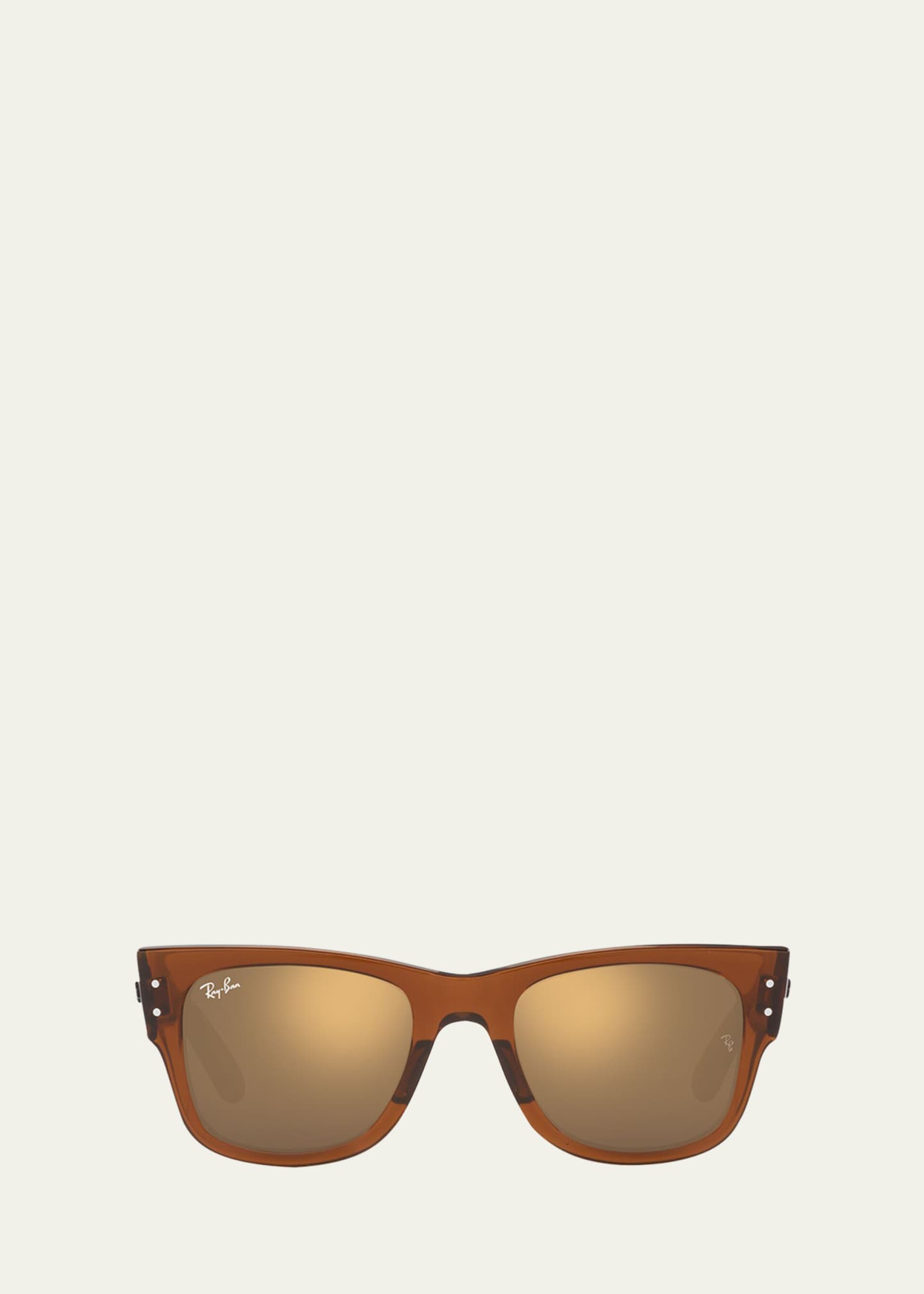 Ray-Ban Mega Wayfarer RB0840S Sunglasses (Transparent Brown)