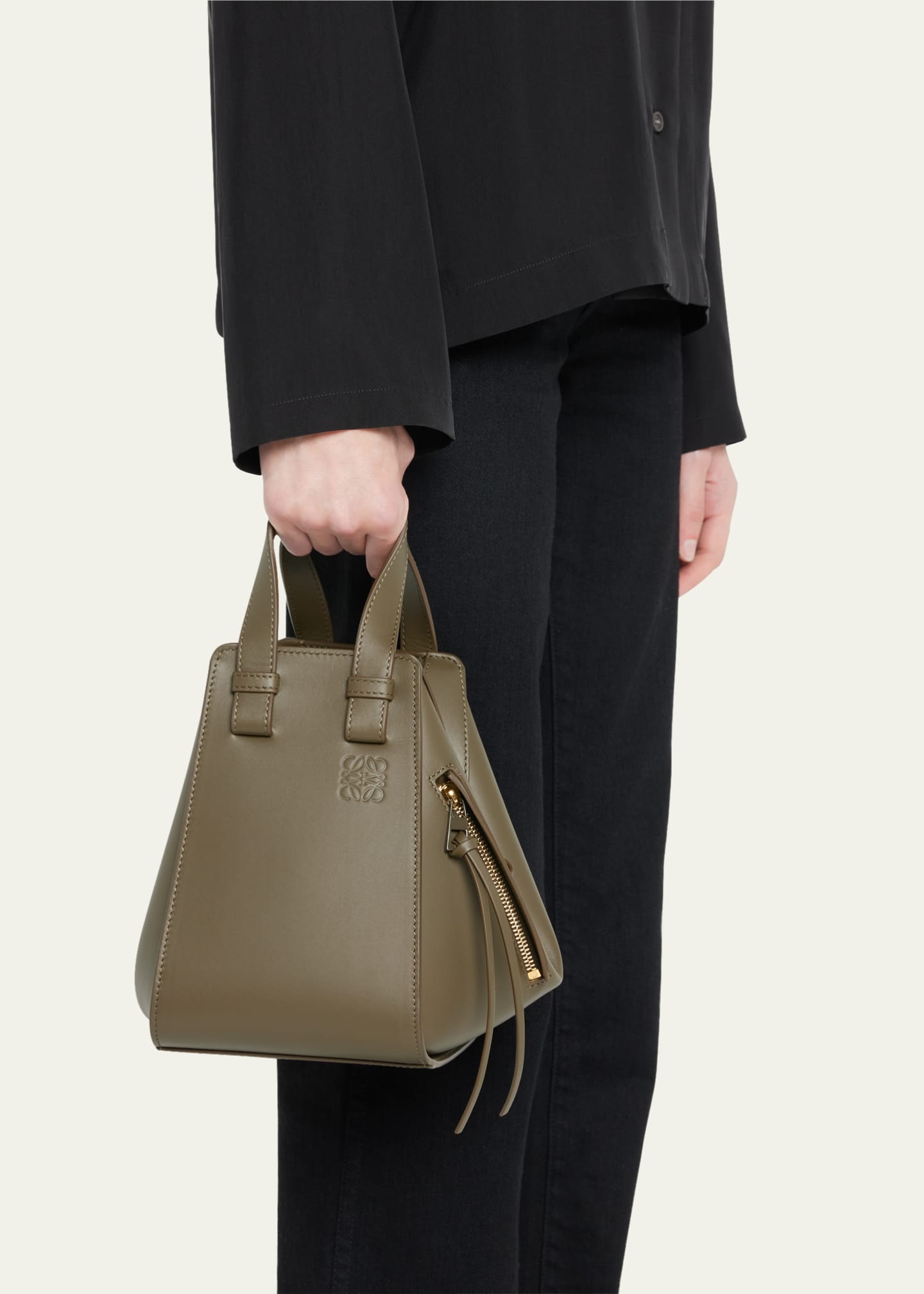 Loewe Hammock Compact Leather Shoulder Bag Bergdorf Goodman