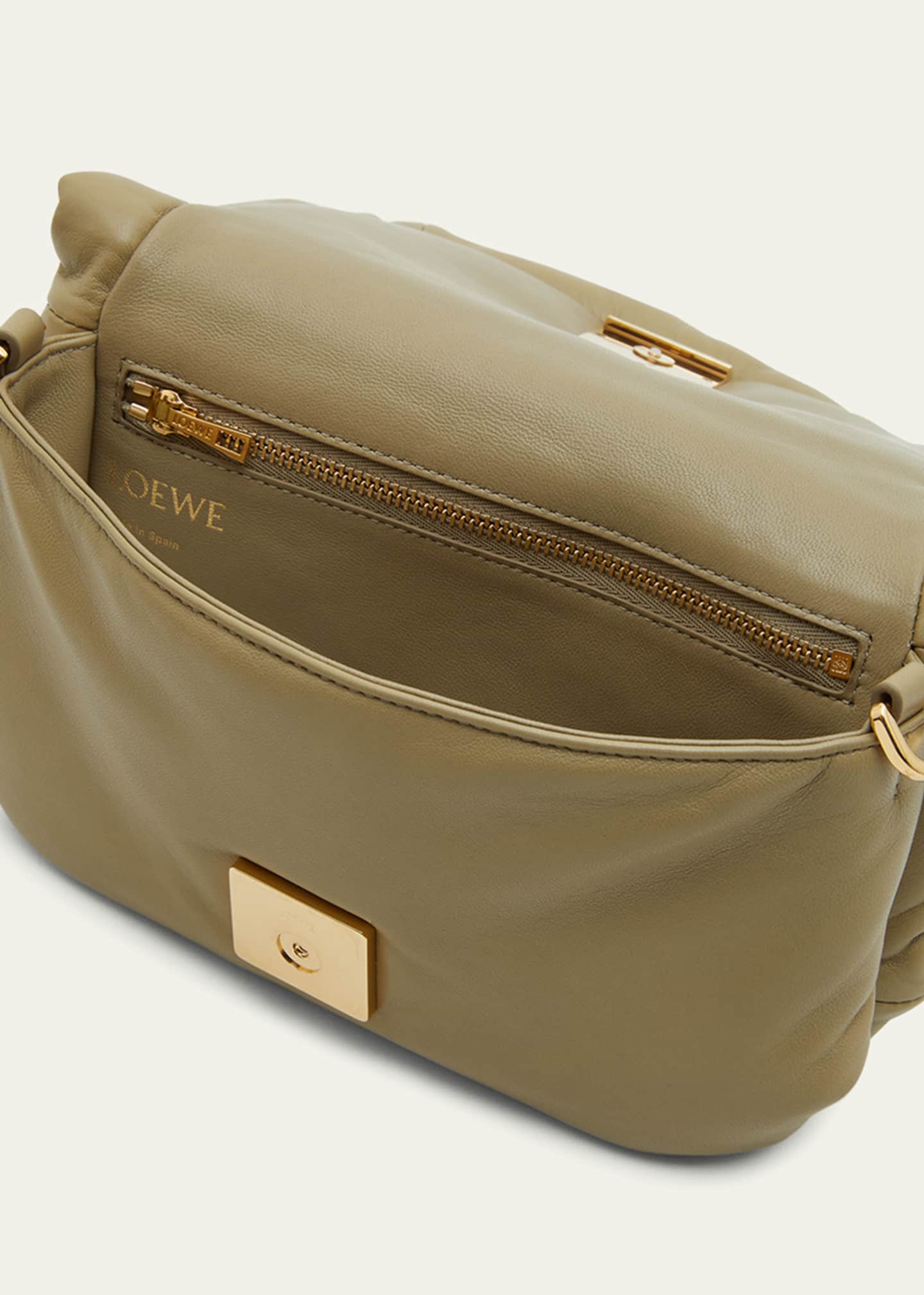 Loewe Goya Puffer Mini Crossbody Bag in Shiny Napa Leather Bergdorf Goodman