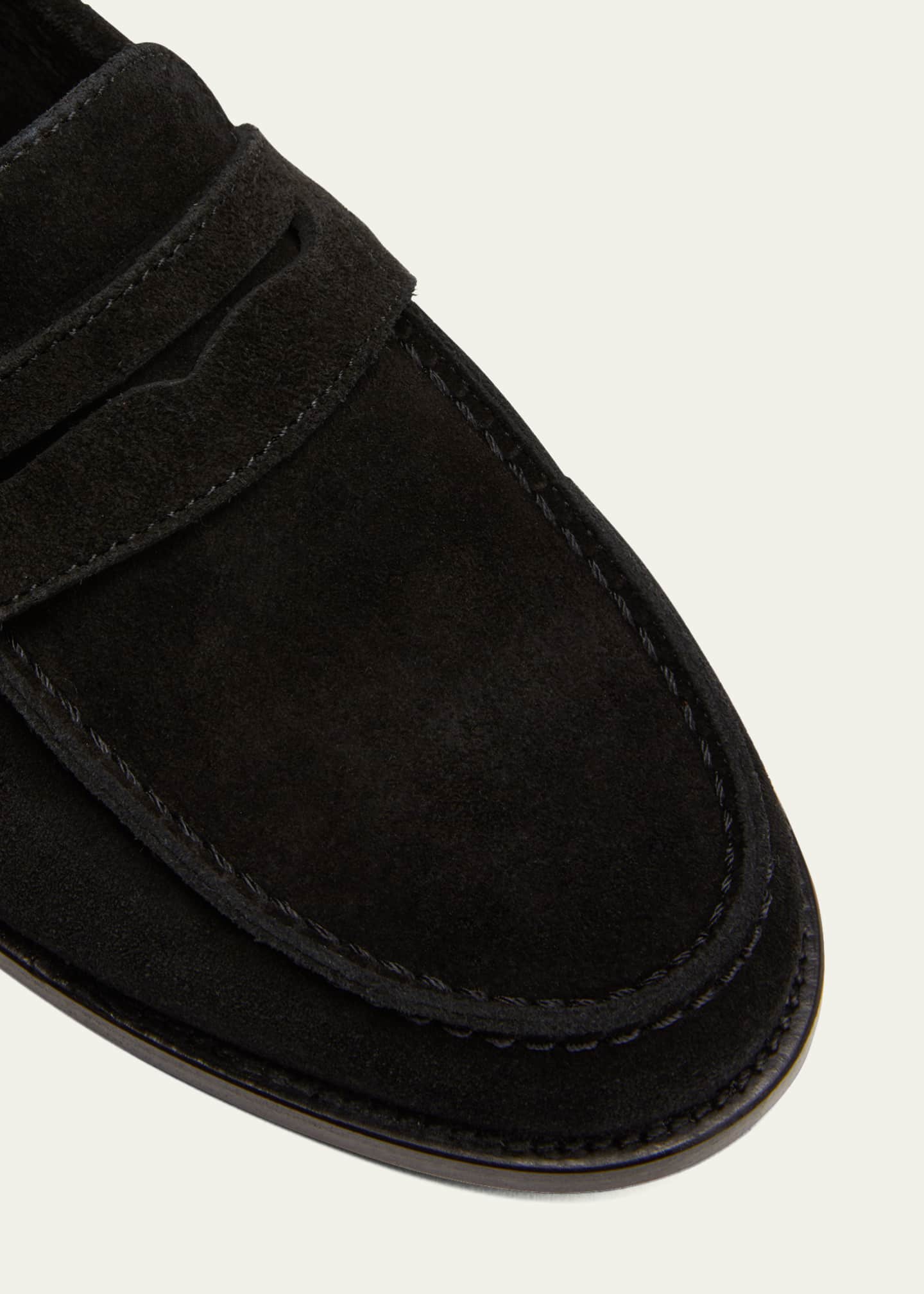Manolo Blahnik Perrita Suede Penny Loafers Image 3 of 3