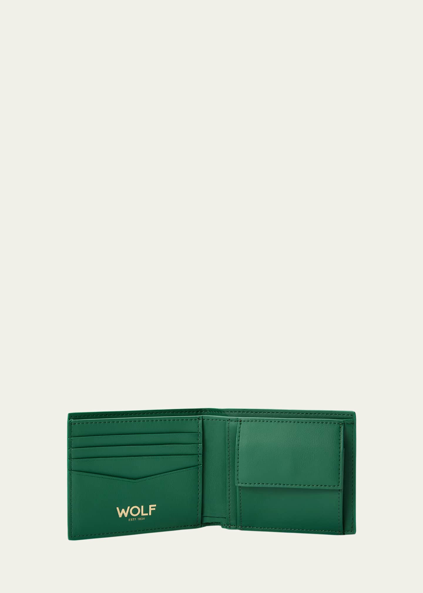 WOLF Men's Signature Billfold and Coin Image 2 of 3