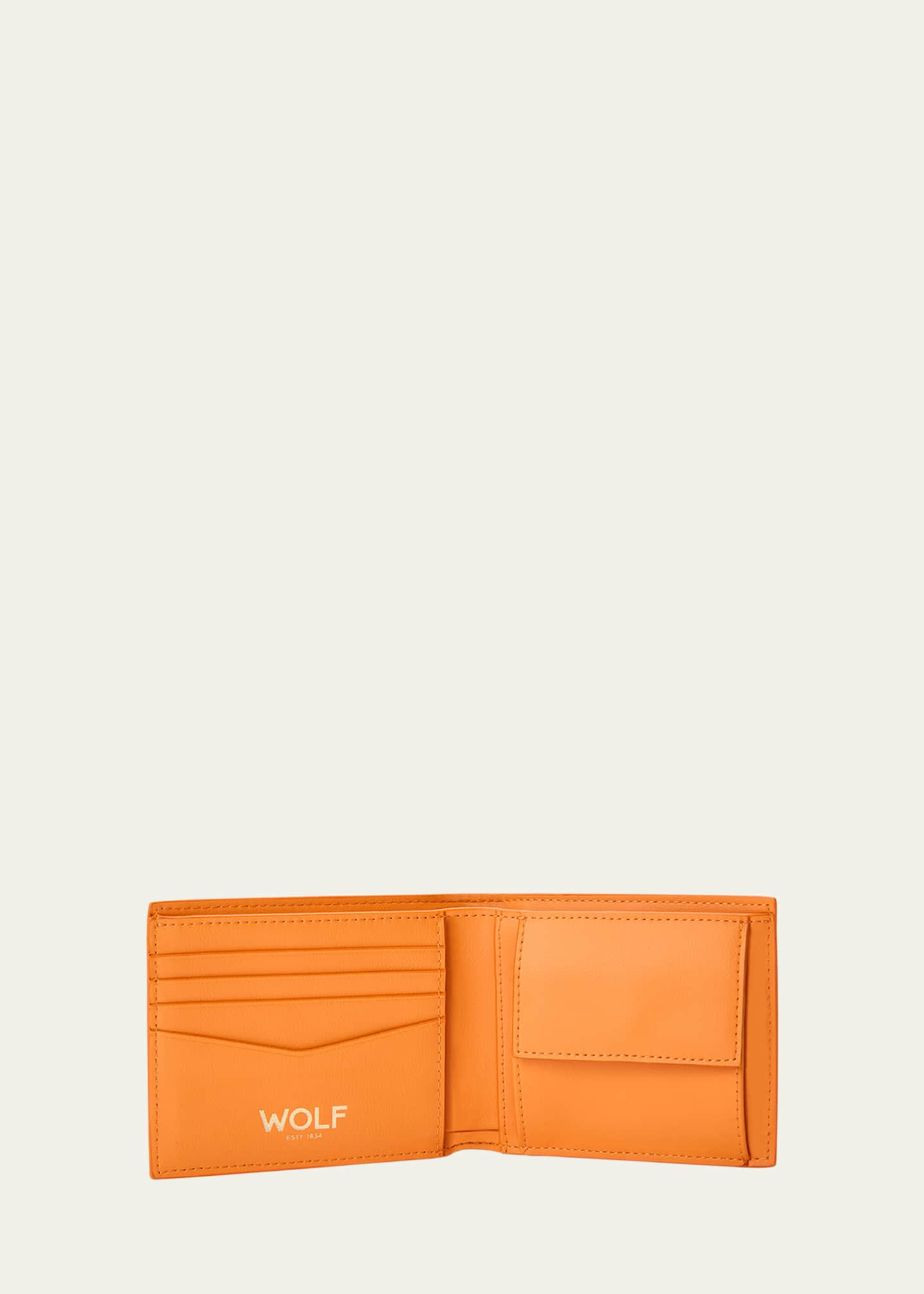 WOLF Men's Signature Billfold and Coin Image 2 of 3