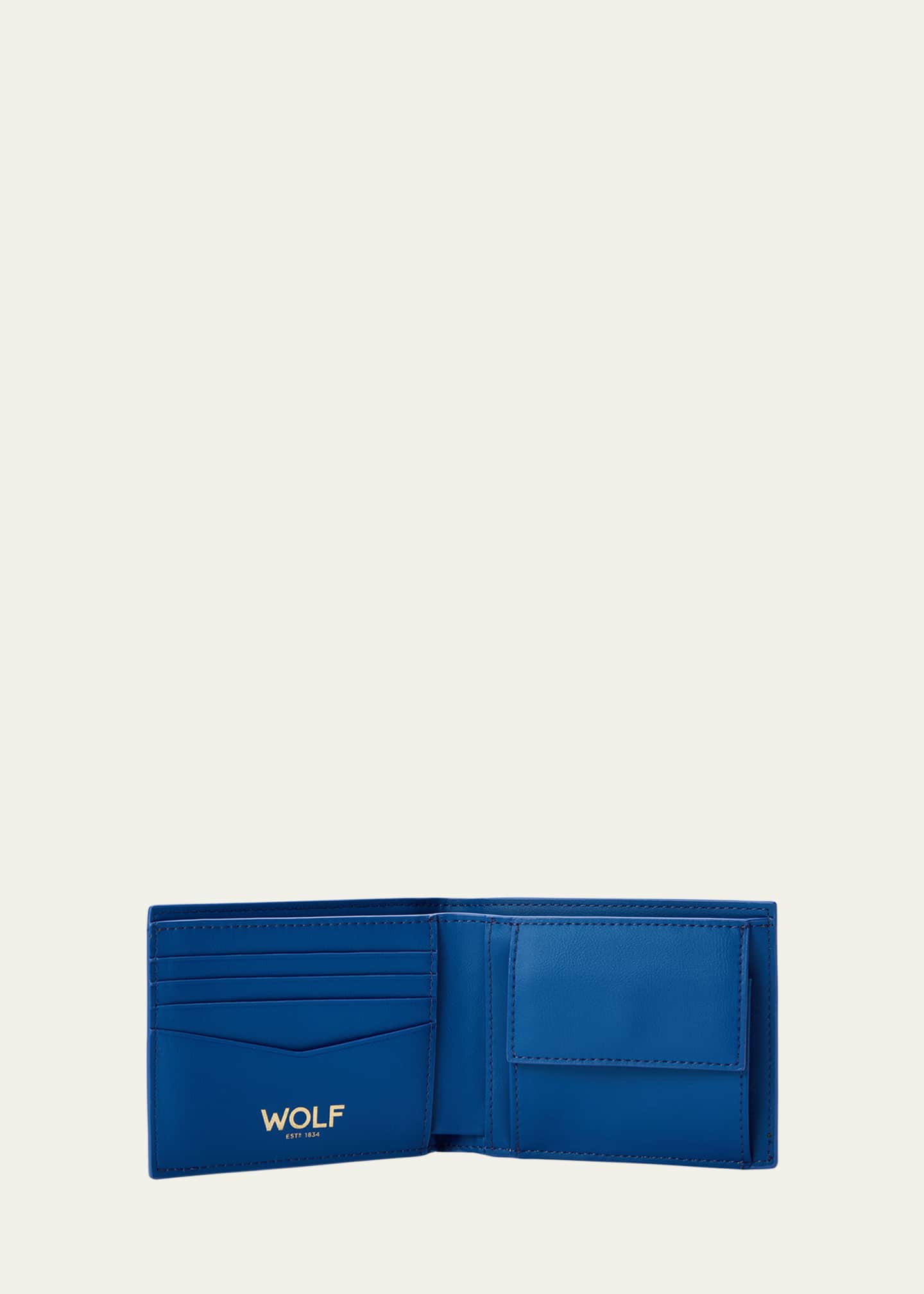 WOLF Men's Signature Billfold and Coin Image 2 of 3