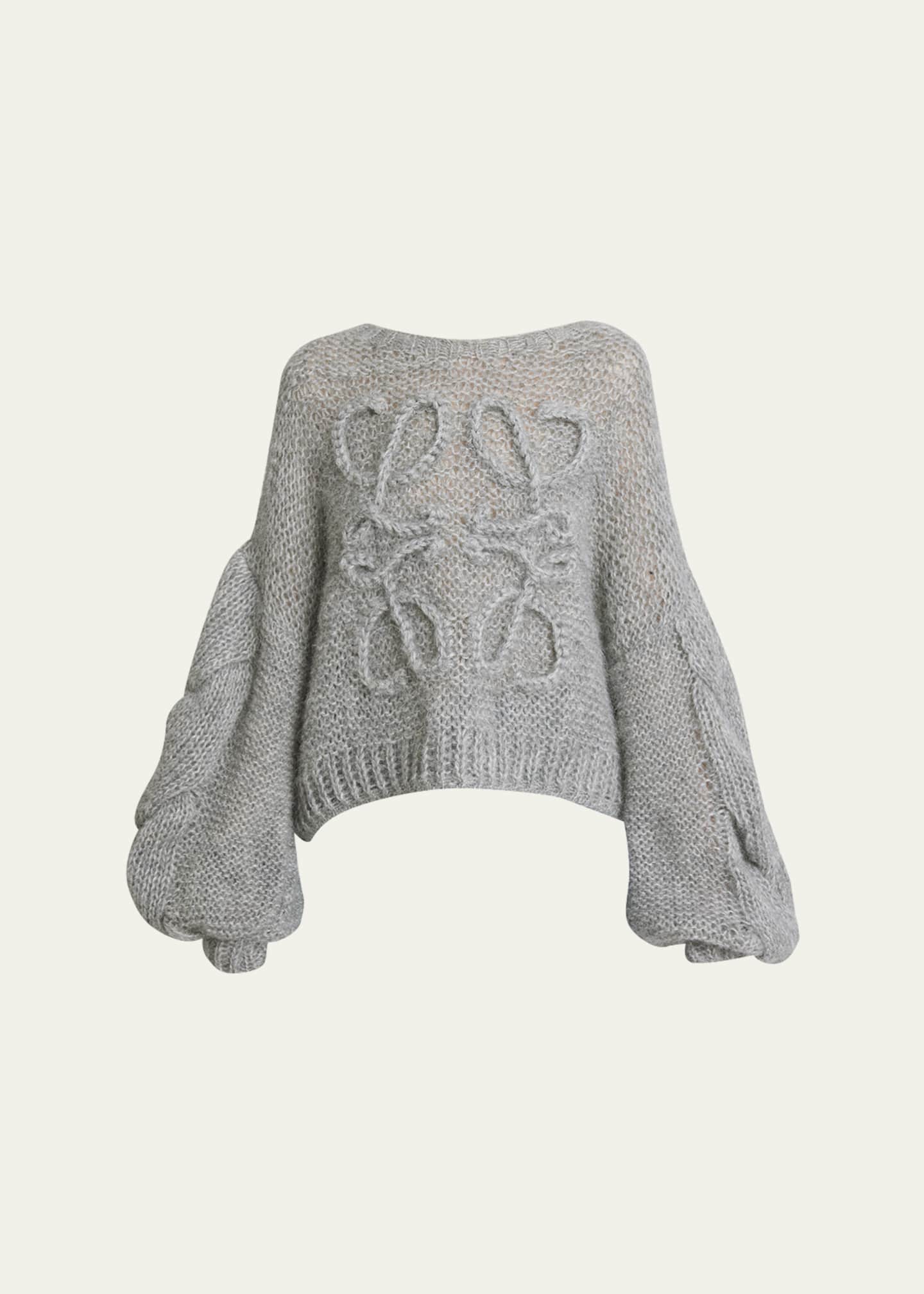 完売 Loewe Goodman Bergdorf - Sweater Sleeve Cable-Knit Anagram トップス