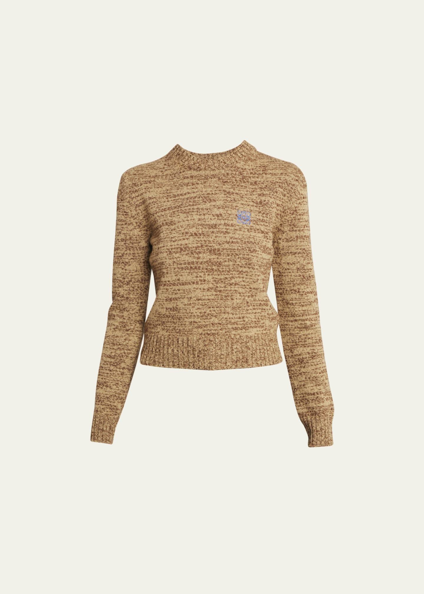 Loewe Anagram Knit Short Sweater Bergdorf Goodman