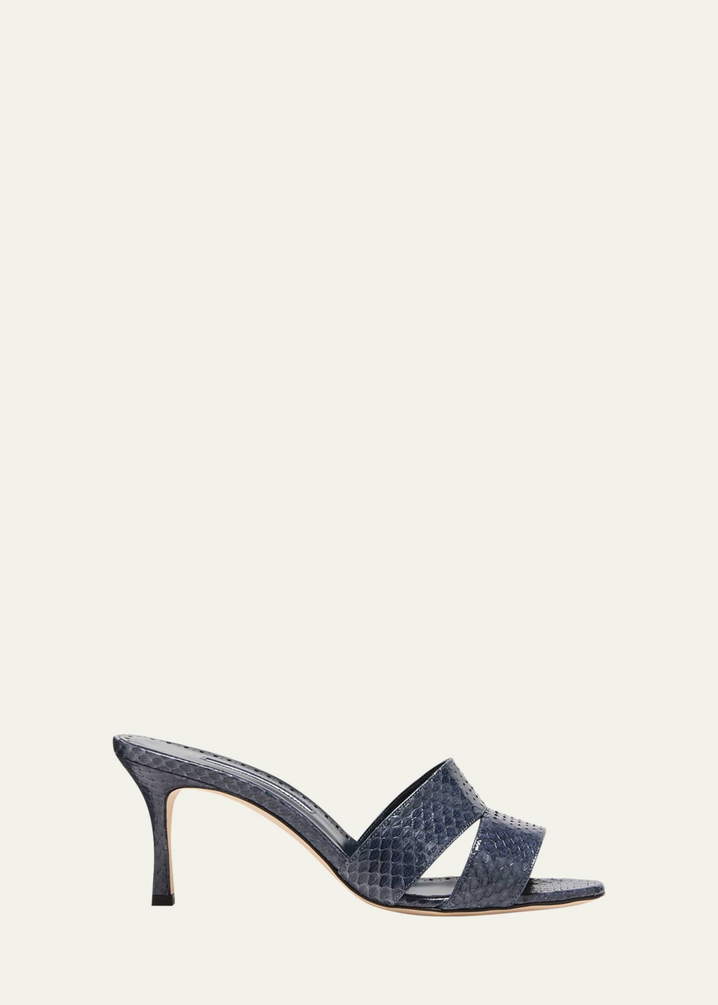 Manolo blahnik snakeskin sandals hotsell