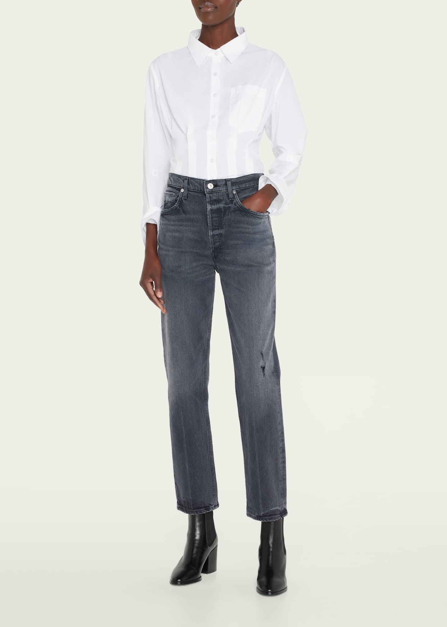 Citizens of Humanity Sabine Vintage High Rise Straight Jeans - Bergdorf ...