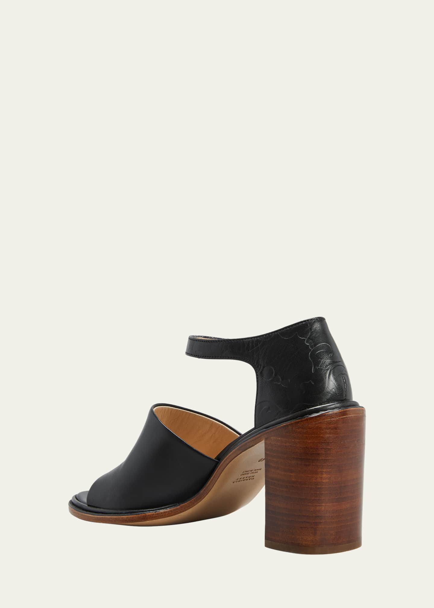 Gabriela Hearst Beau Leather AnkleStrap Sandals Bergdorf Goodman