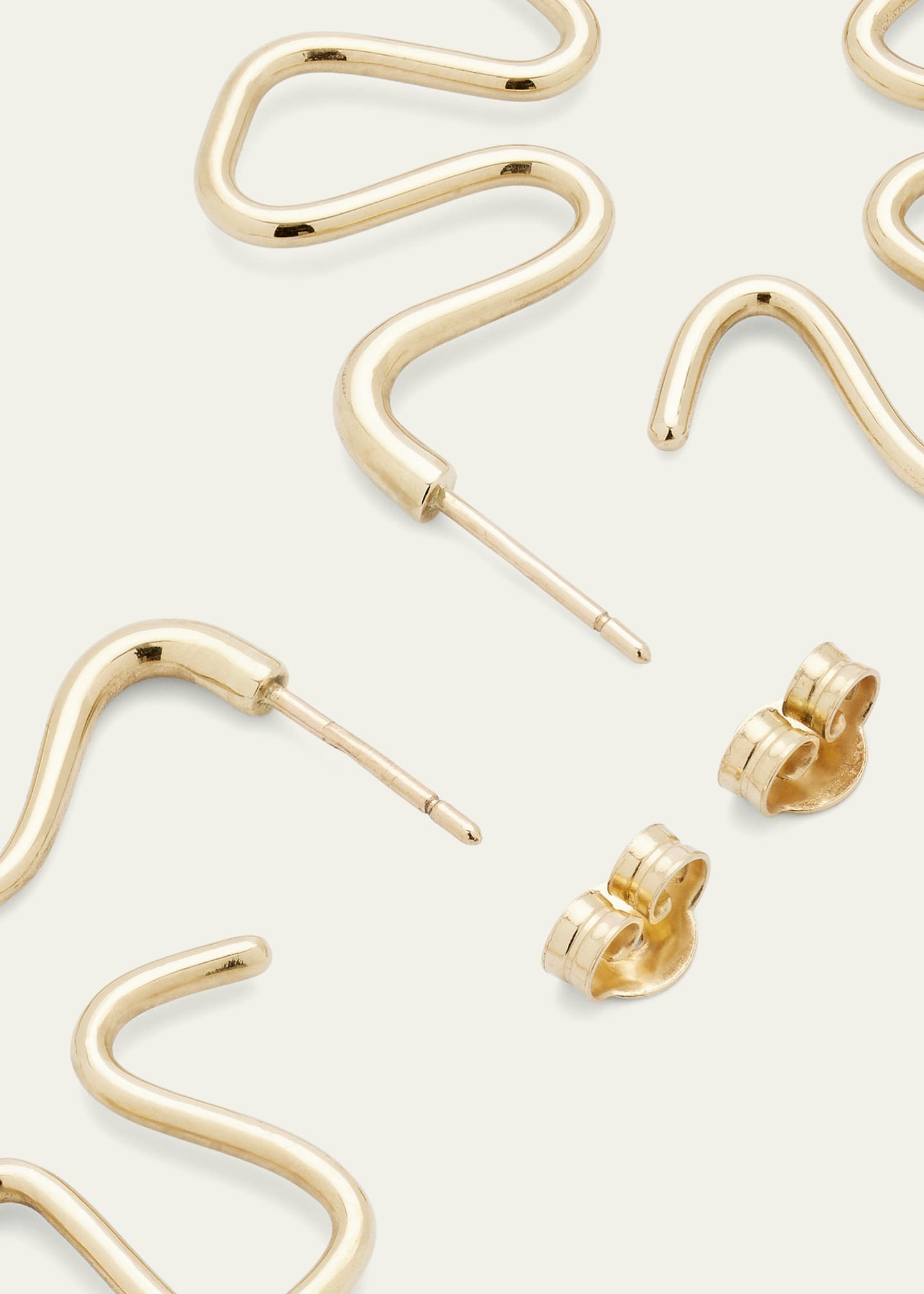 Bea Bongiasca B Gold Earrings in 9K Yellow Gold Image 4 of 4