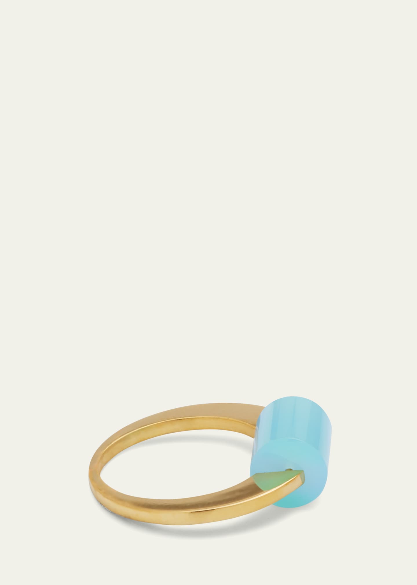 Aliita Deco Cilindro Ring with Blue Agate Image 4 of 4