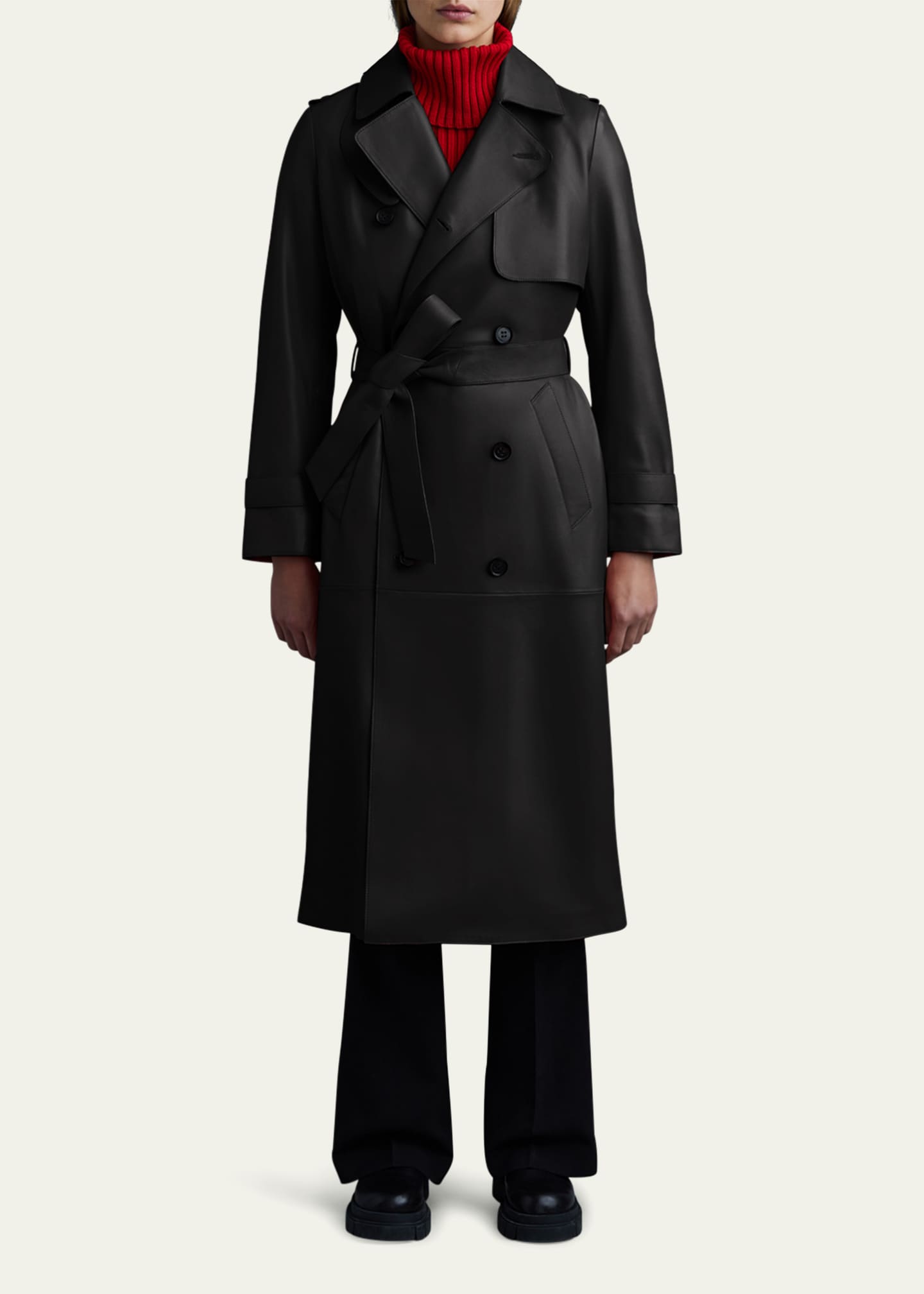 【関税込み】MACKAGE タン Gael-V レザーコート GAEL-V Double-Breasted Trench for Women | Mackage US