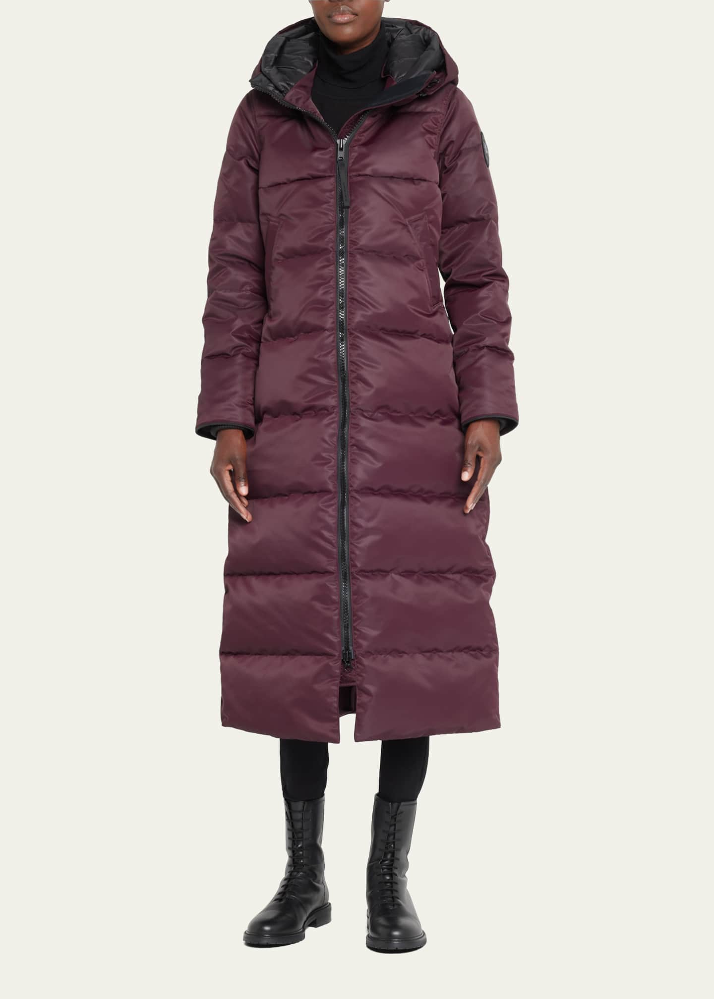 Canada Goose Mystique Satin Paneled Long Parka - Bergdorf Goodman