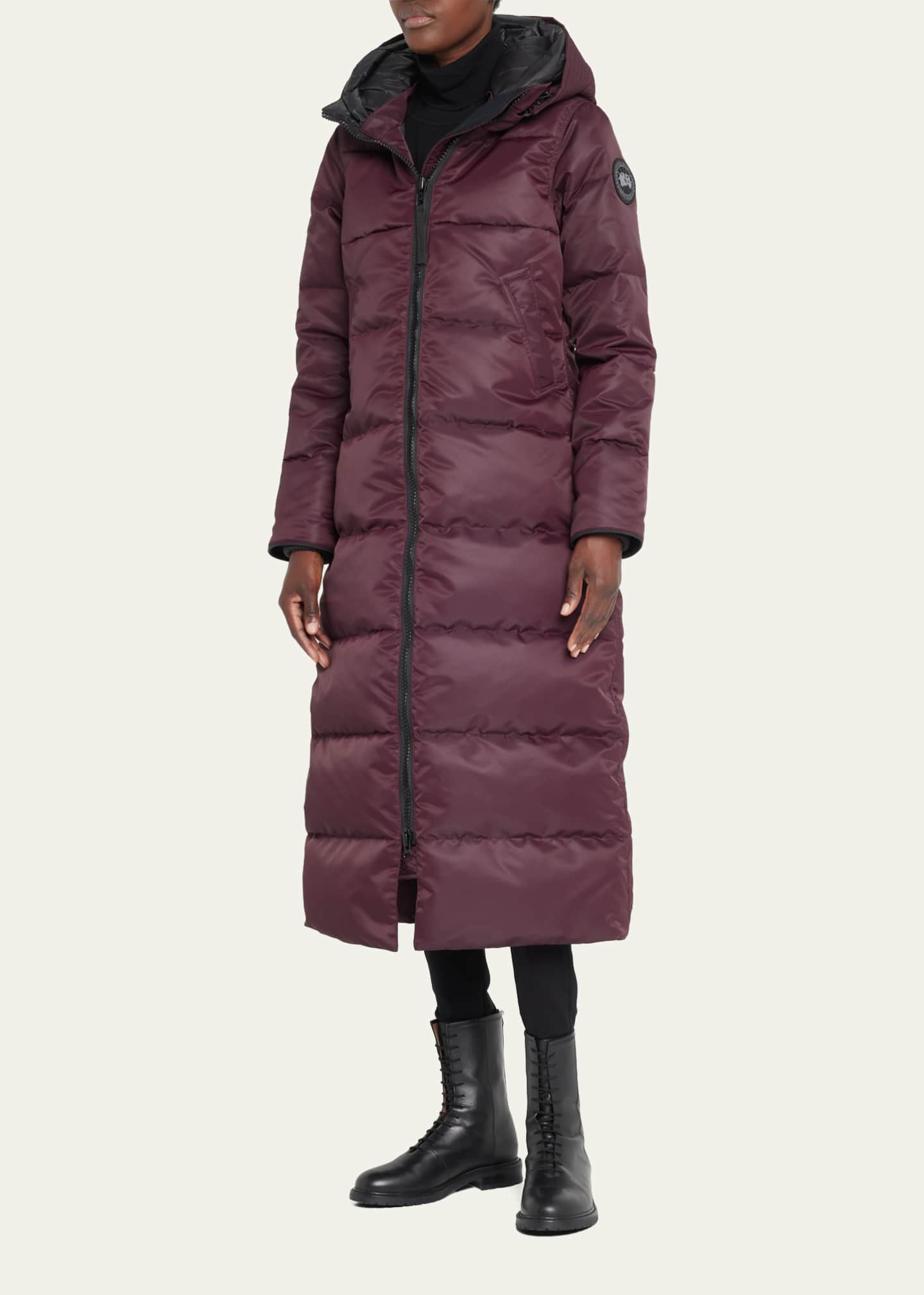 Canada Goose Mystique Satin Paneled Long Parka - Bergdorf Goodman