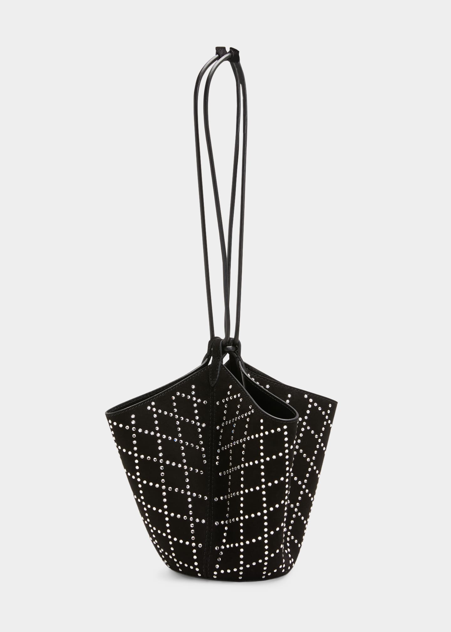 Khaite Lotus Mini Drawstring Suede Shoulder Bag - Bergdorf Goodman