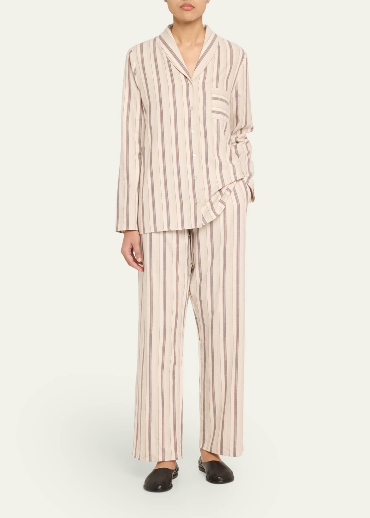 Hanro Loungy Nights Striped Flannel Pants Image 2 of 5