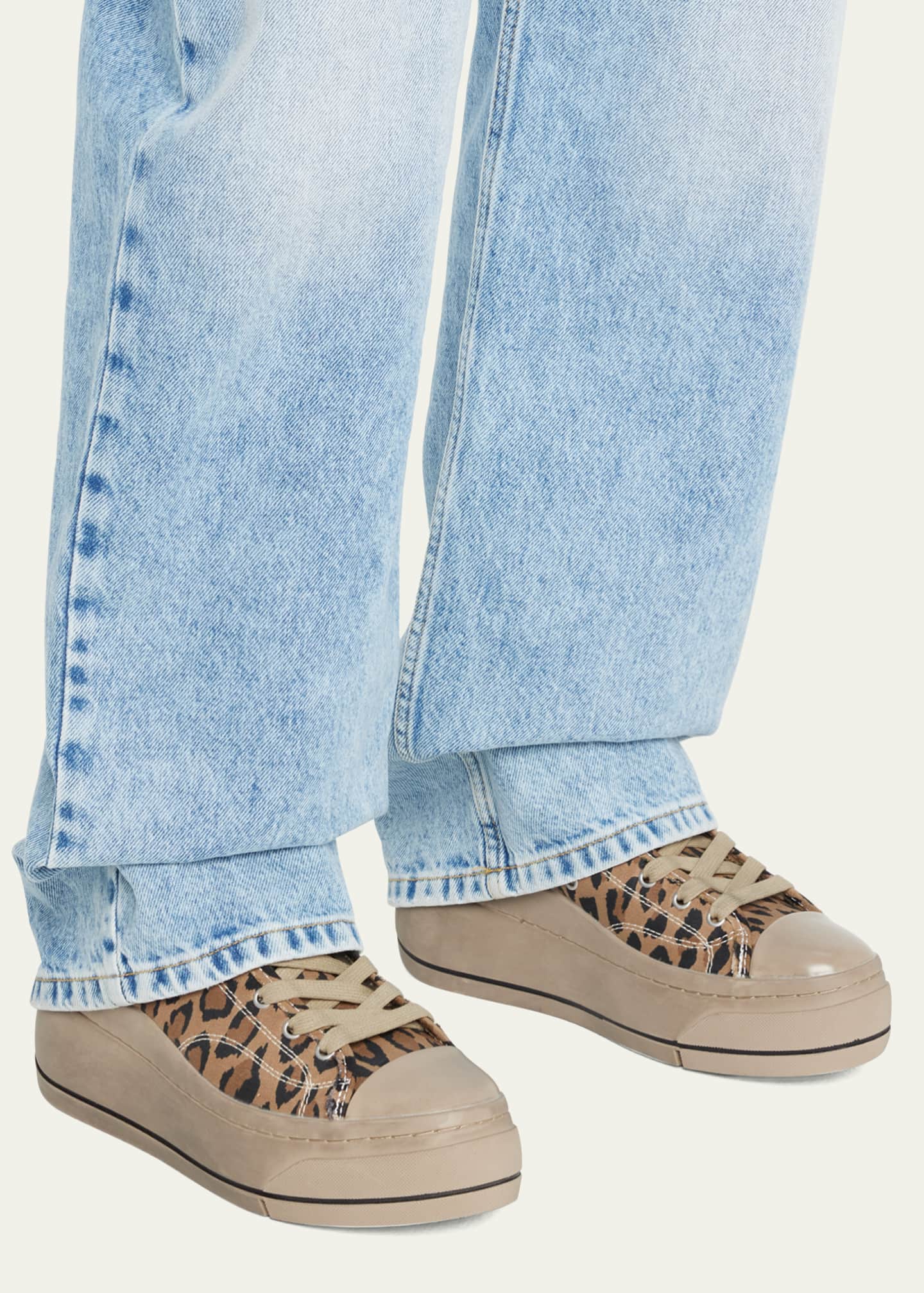 R13 Kurt Leopard HighTop Sneakers Bergdorf Goodman