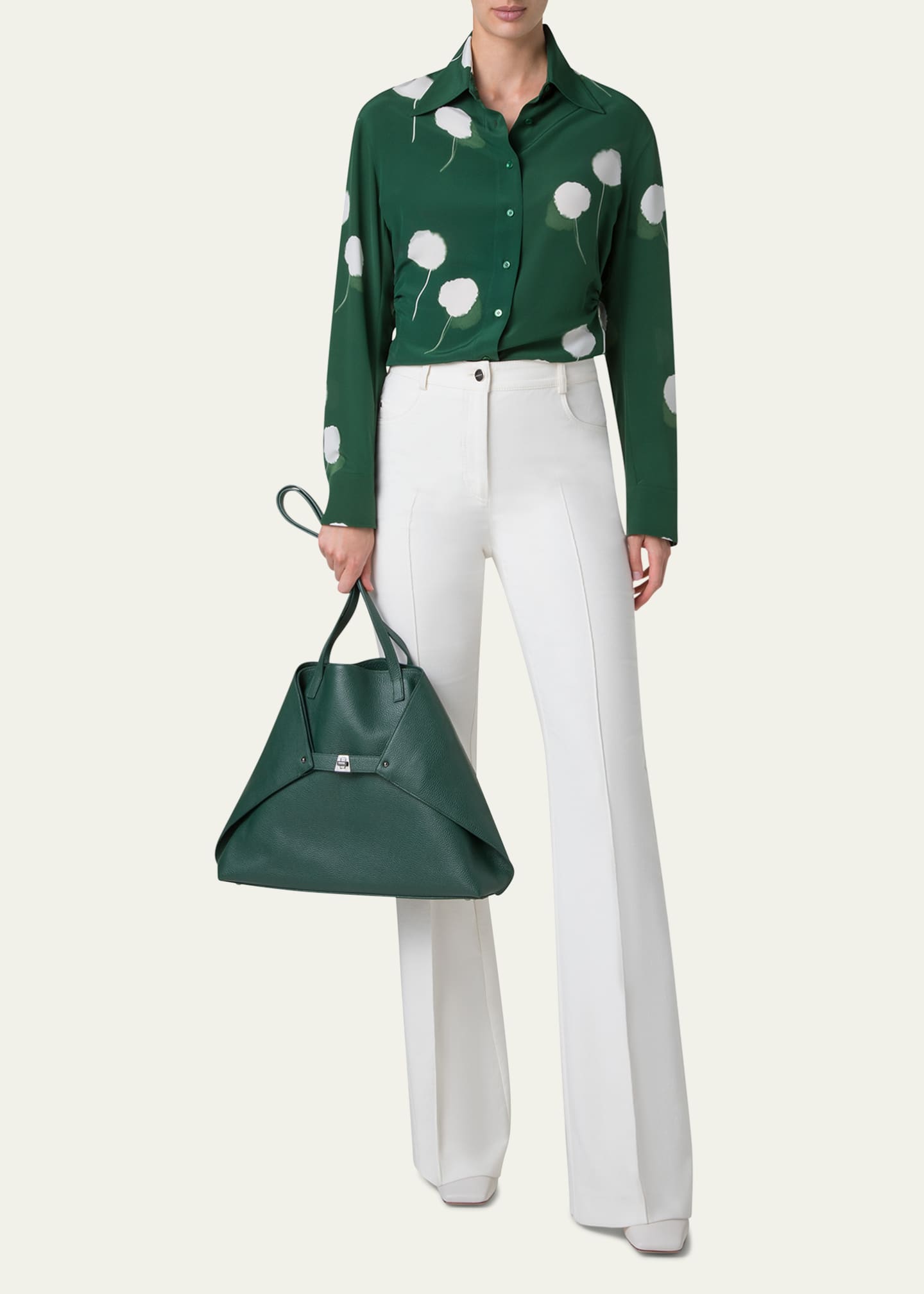 Akris Ai Medium Calf Leather Shoulder Bag Image 5 of 6