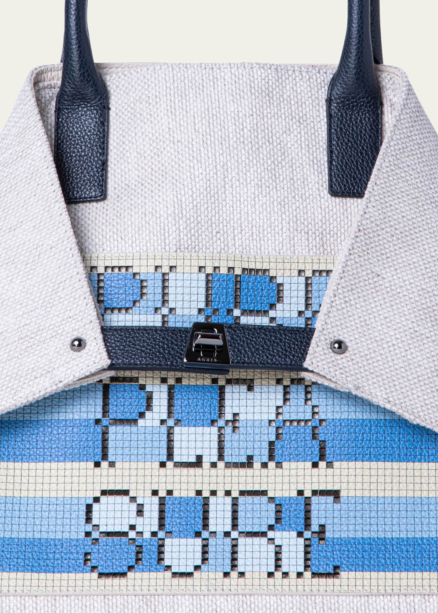 Akris Ai Medium Canvas TopHandle Bag Bergdorf Goodman