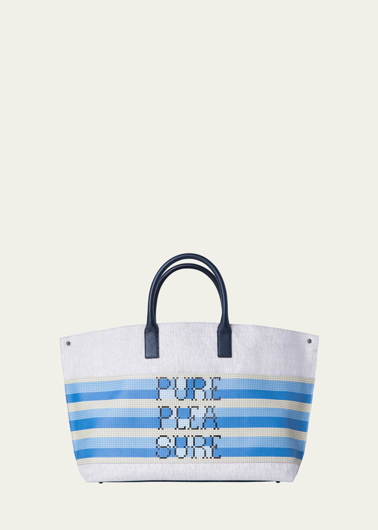 Akris Ai Medium Canvas TopHandle Bag Bergdorf Goodman