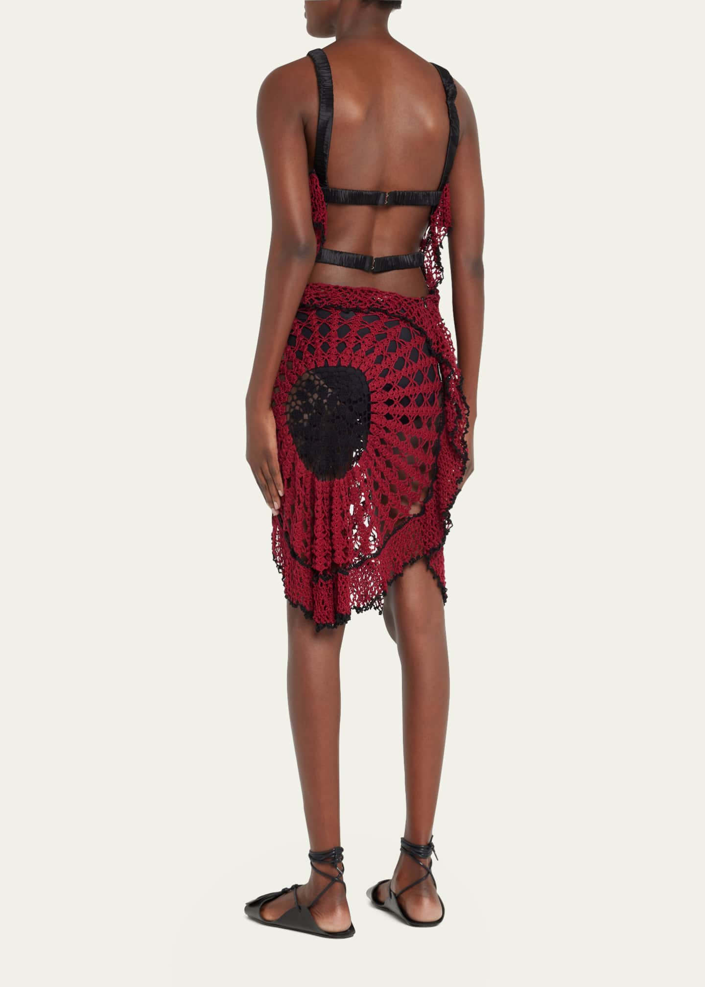 DIOTIMA Crochet FlounceTrim Dress Bergdorf Goodman