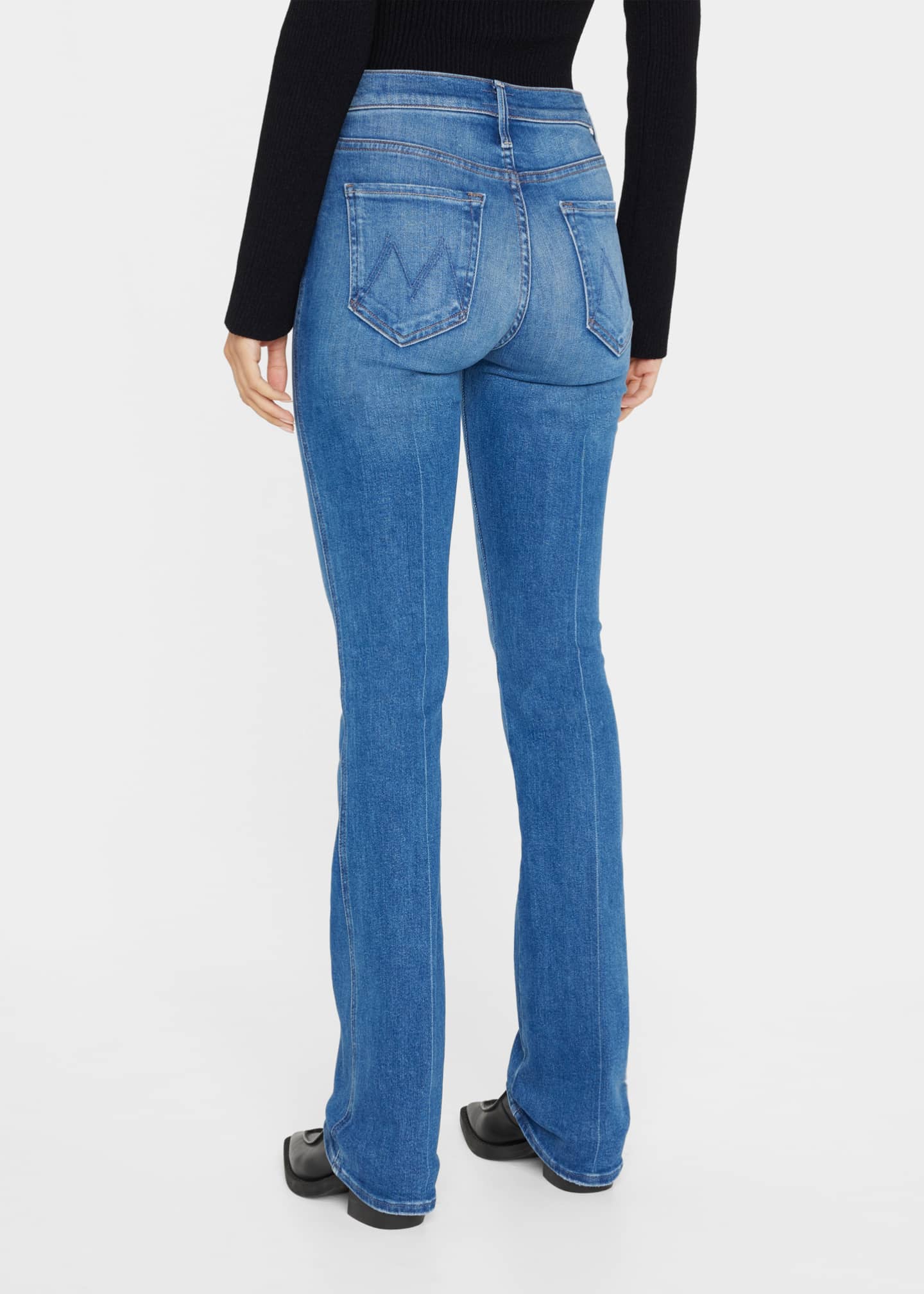 MOTHER The Double Insider Heel High Rise Bootcut Jeans - Bergdorf Goodman