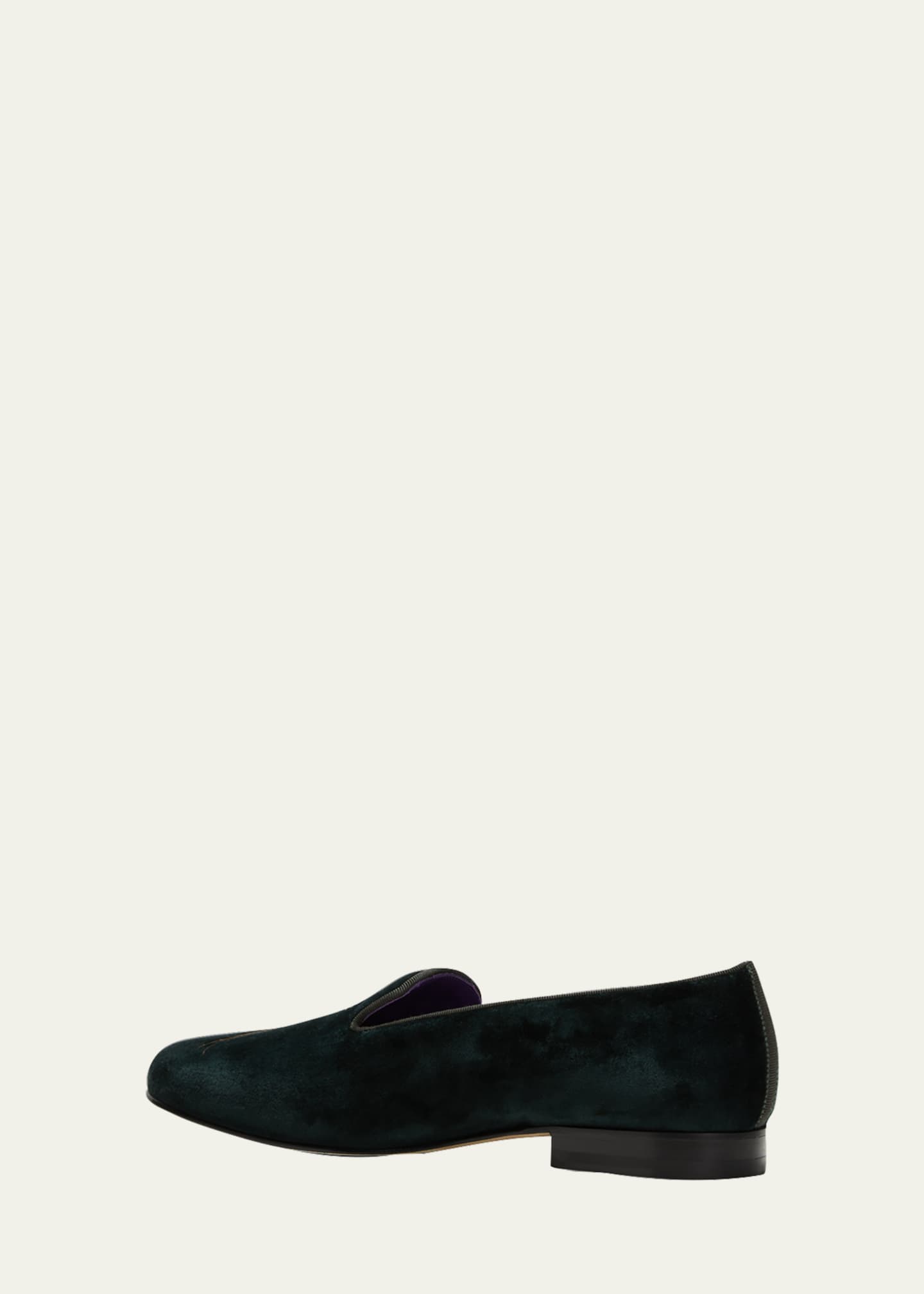 ralph lauren velvet slippers